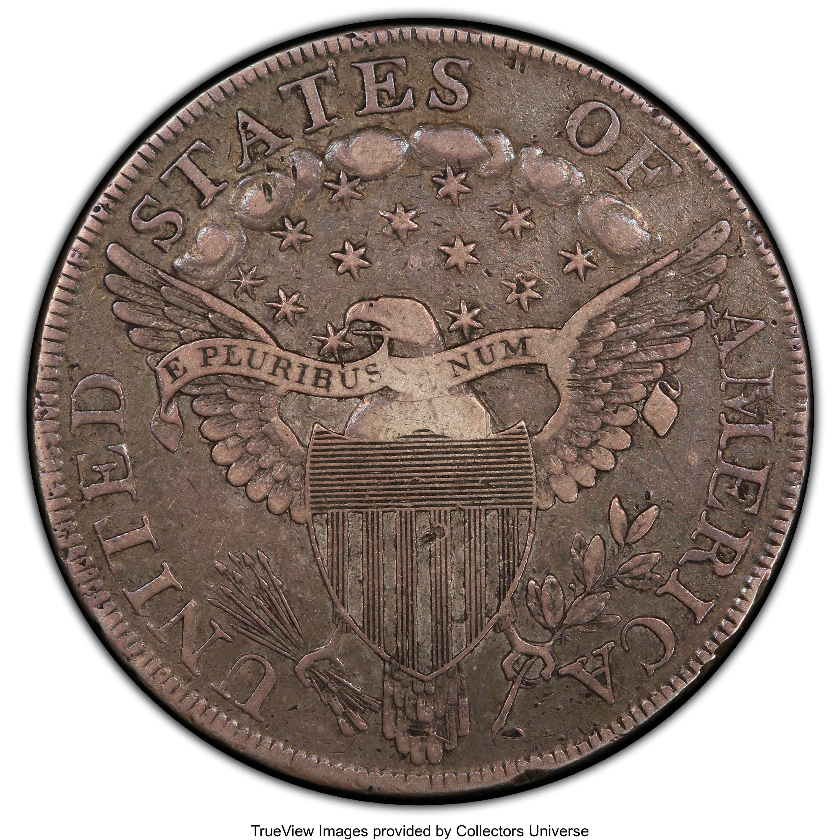 1798 $1  Large Eagle, Pointed 9, Close Date, B-26, BB-114 F15 thumbnail 3