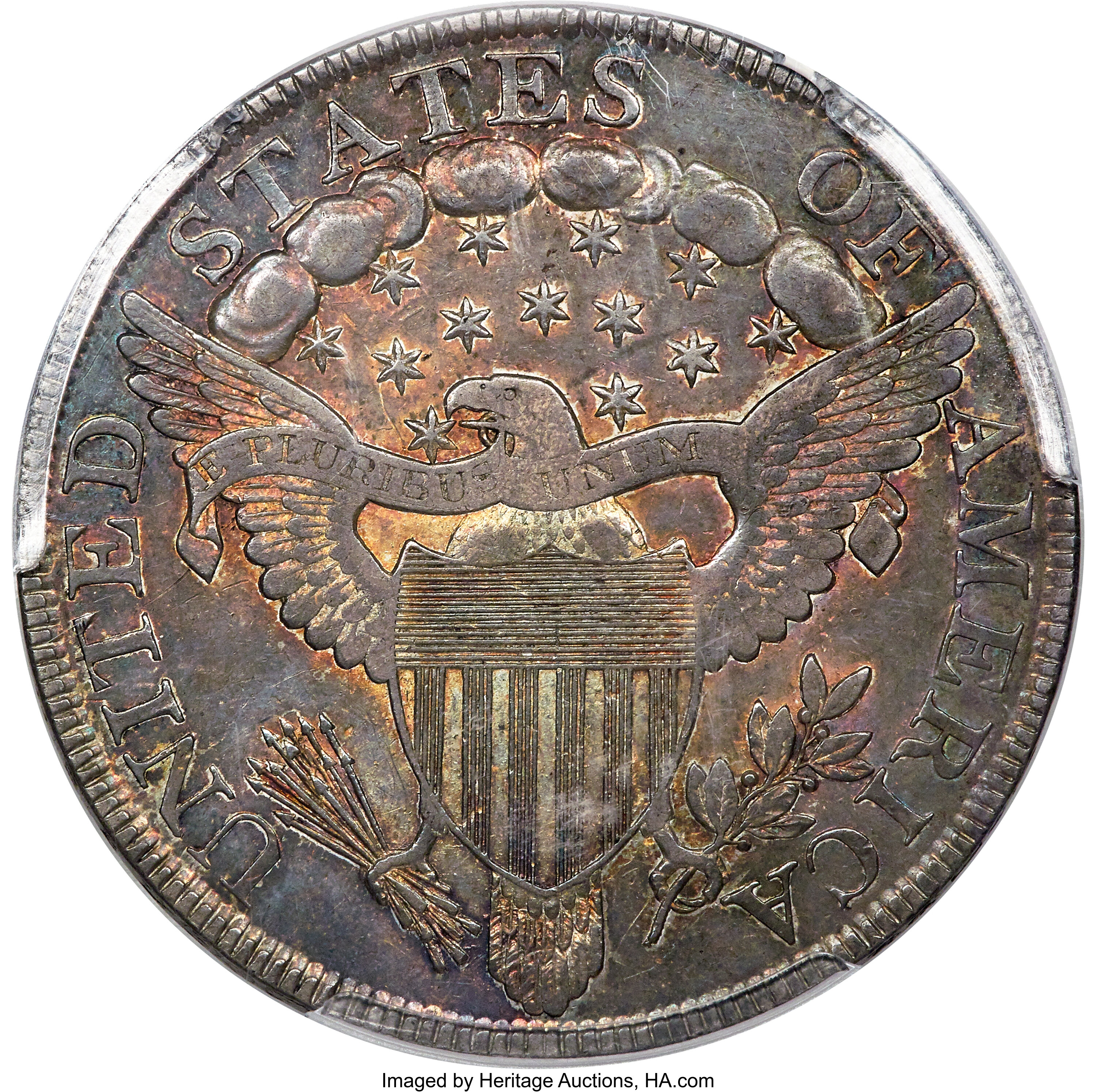 1799 $1  7x6 Stars, B-17, BB-164 VF35 CAC thumbnail 4