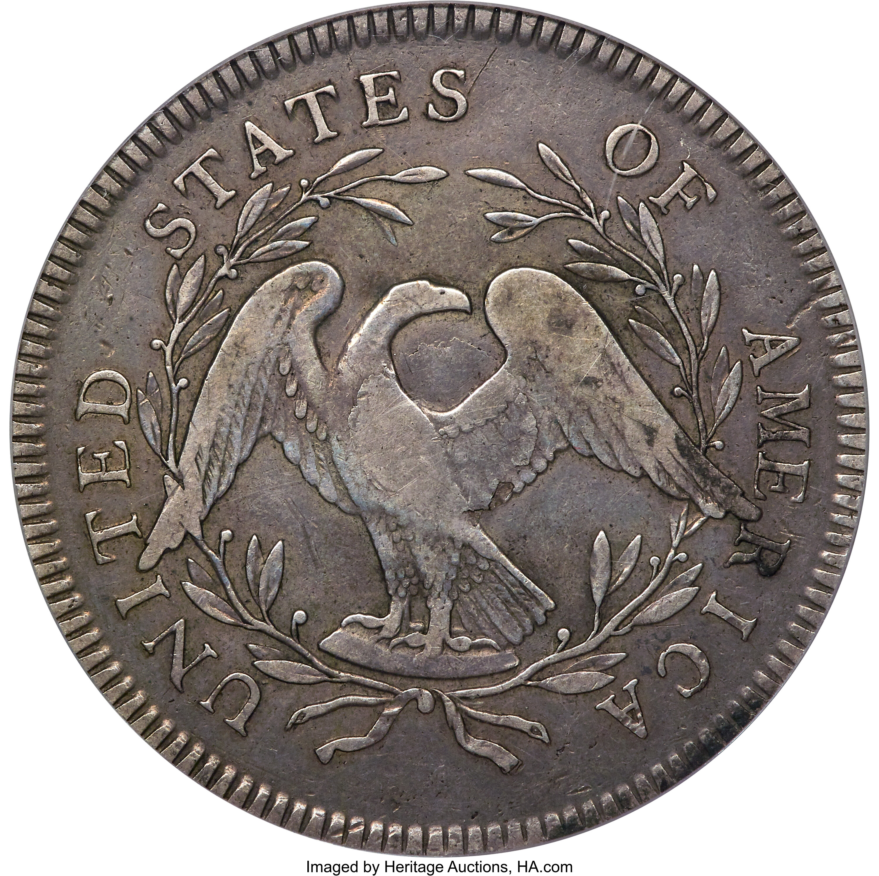 1795 $1  Flowing Hair, 2 Leaves, B-3, BB-11 P1 thumbnail 13
