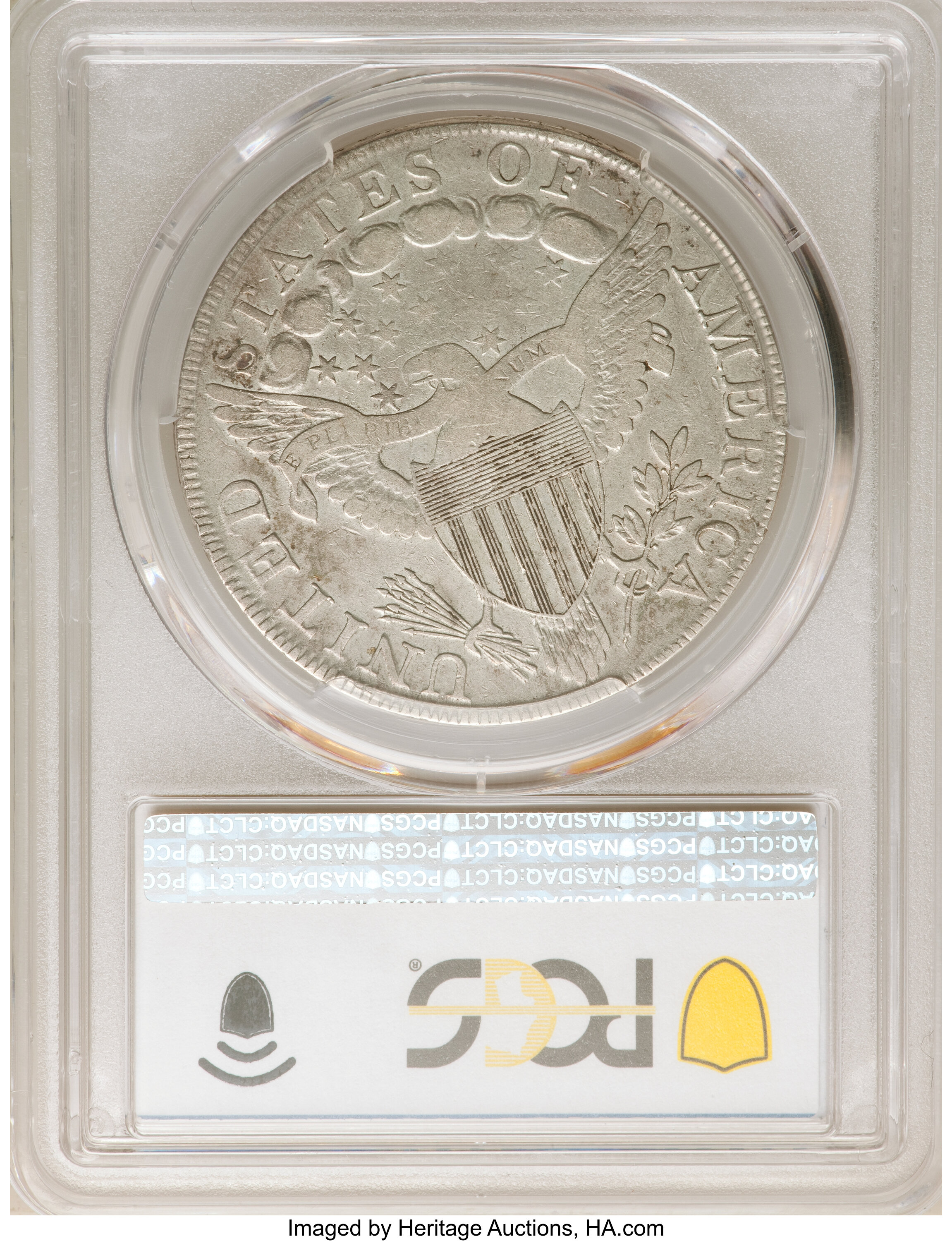 1798 $1  Large Eagle, Pointed 9, Wide Date, B-15, BB-112 VG8 CAC thumbnail 8