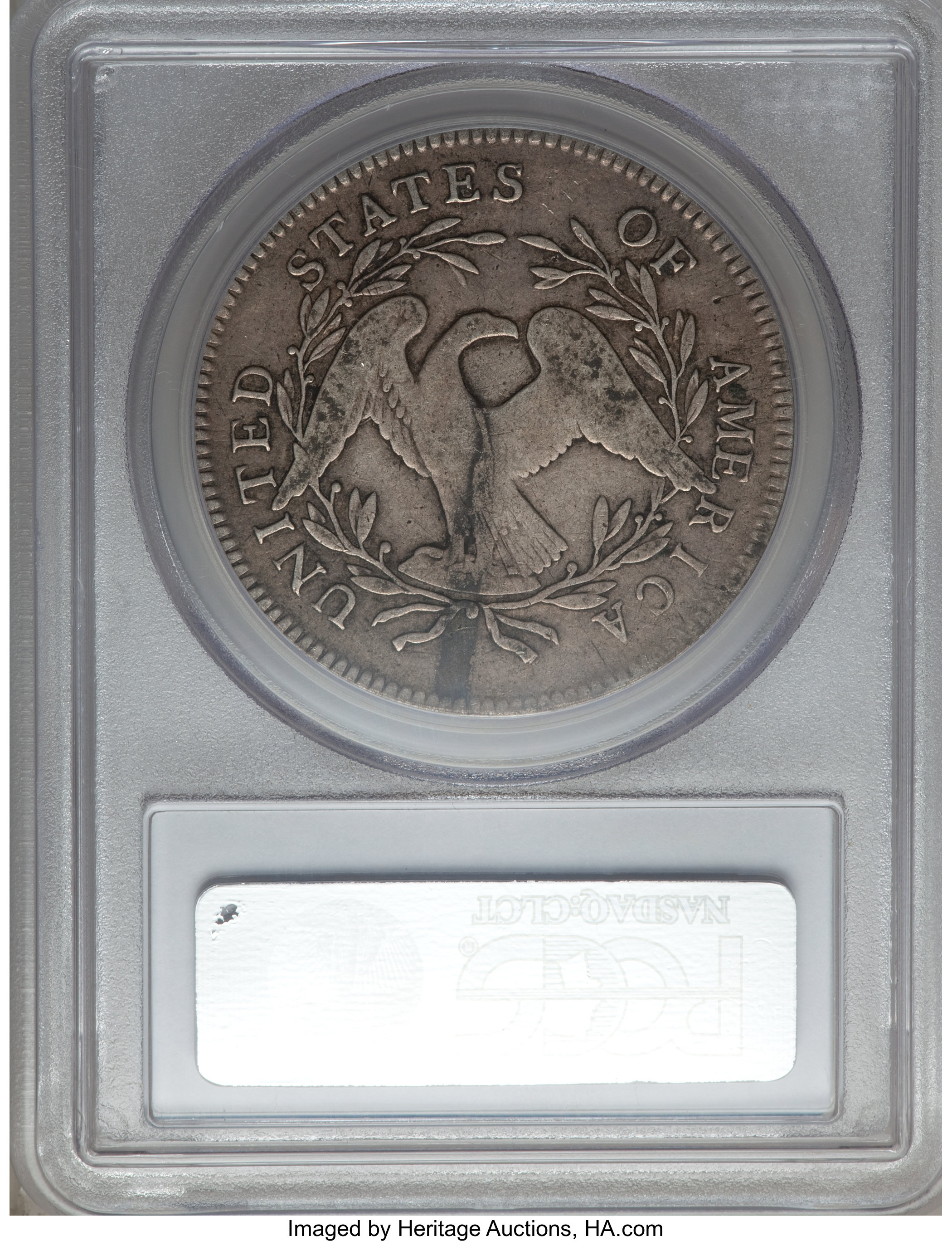 1795 $1  Flowing Hair, 2 Leaves, B-3, BB-11 P1 thumbnail 2
