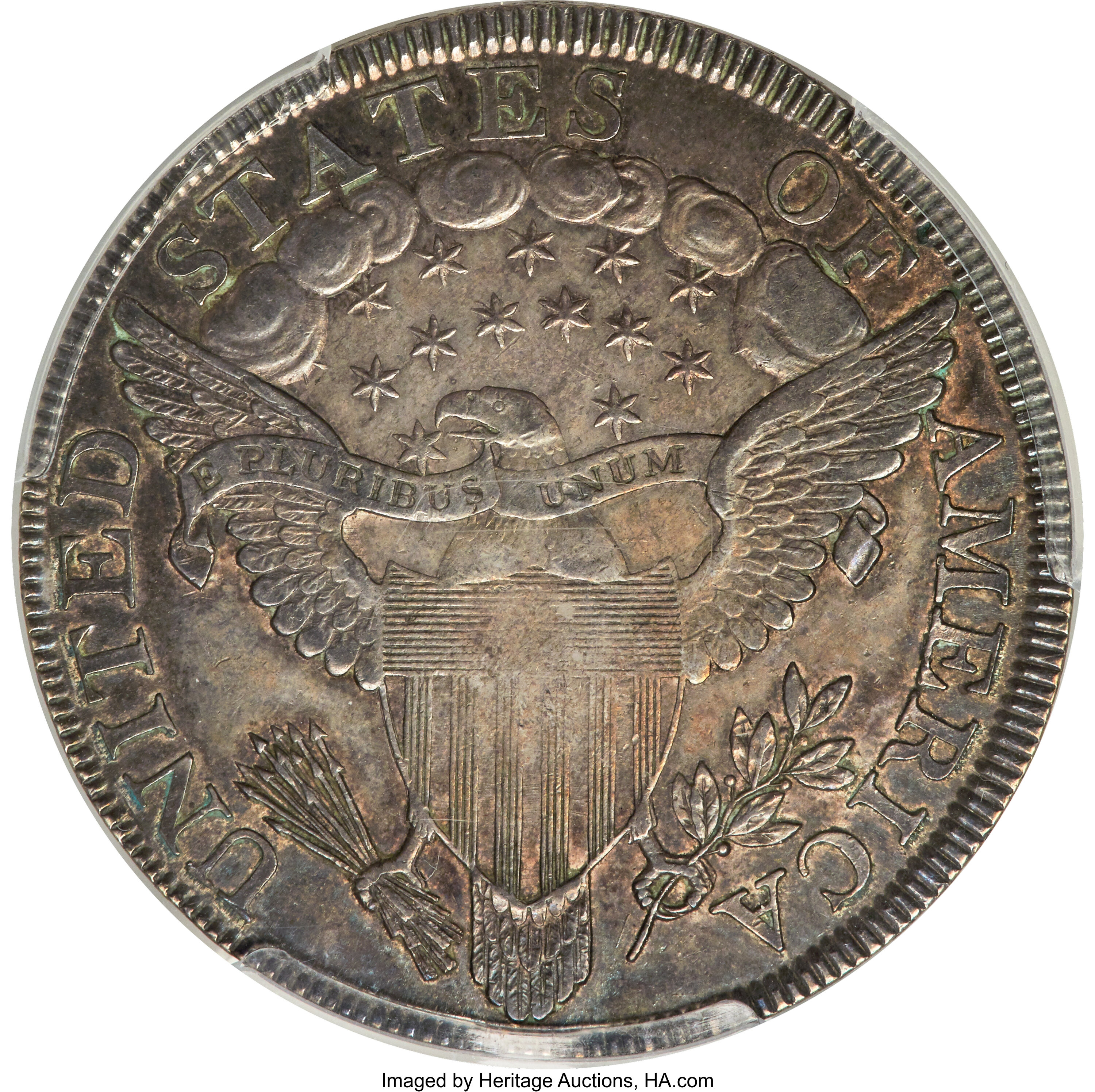 1799 $1  Irregular Date, 15 Stars, B-4, BB-153 AU55 thumbnail 9
