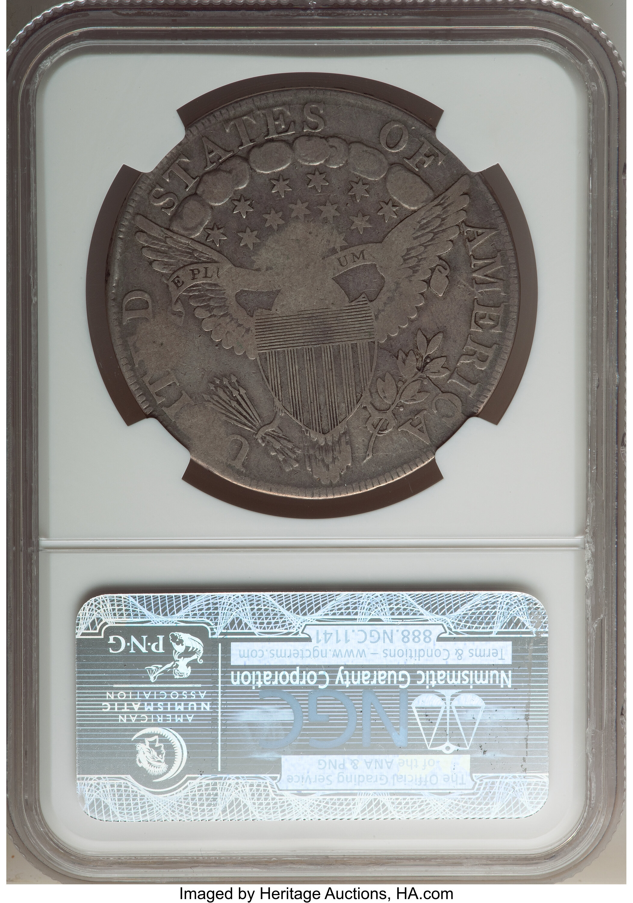 1798 $1  Large Eagle, Pointed 9, 4 Berries, B-8, BB-125 VF20 thumbnail 2