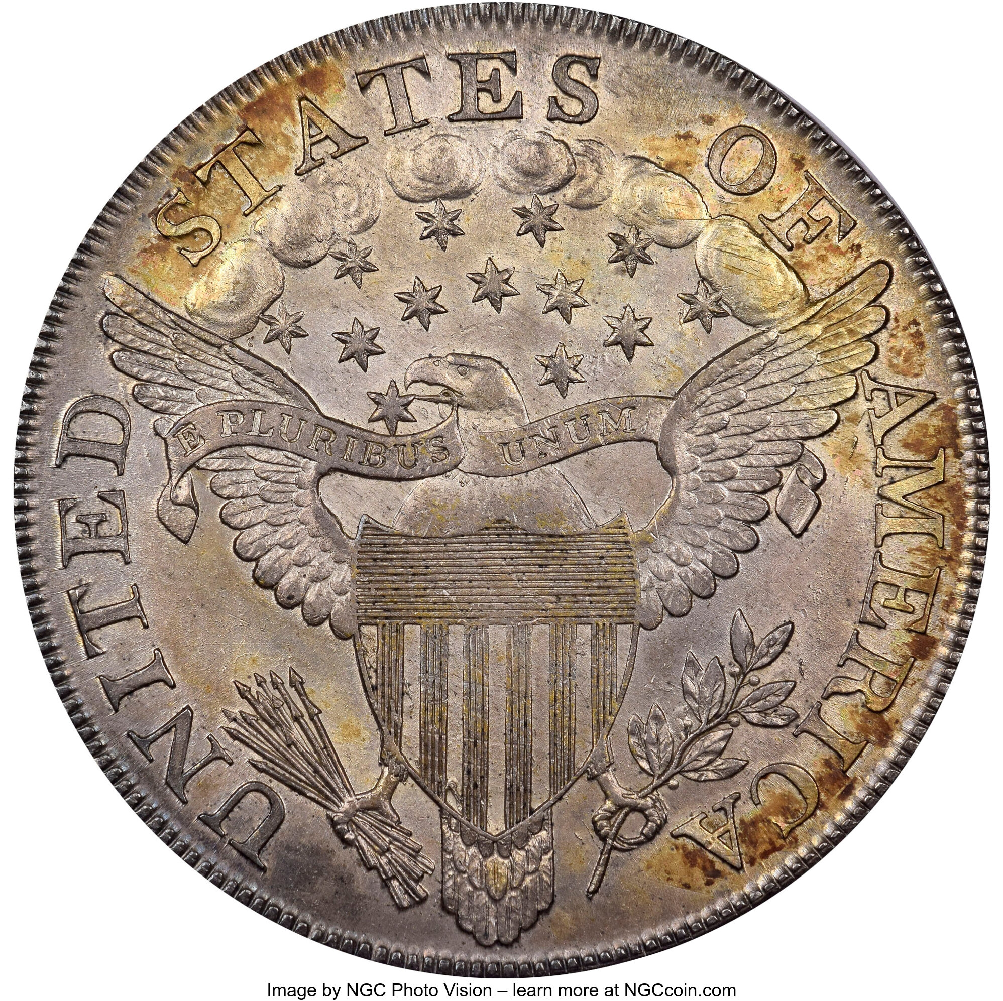 1799 $1  7x6 Stars, B-14, BB-167 MS60 thumbnail 2