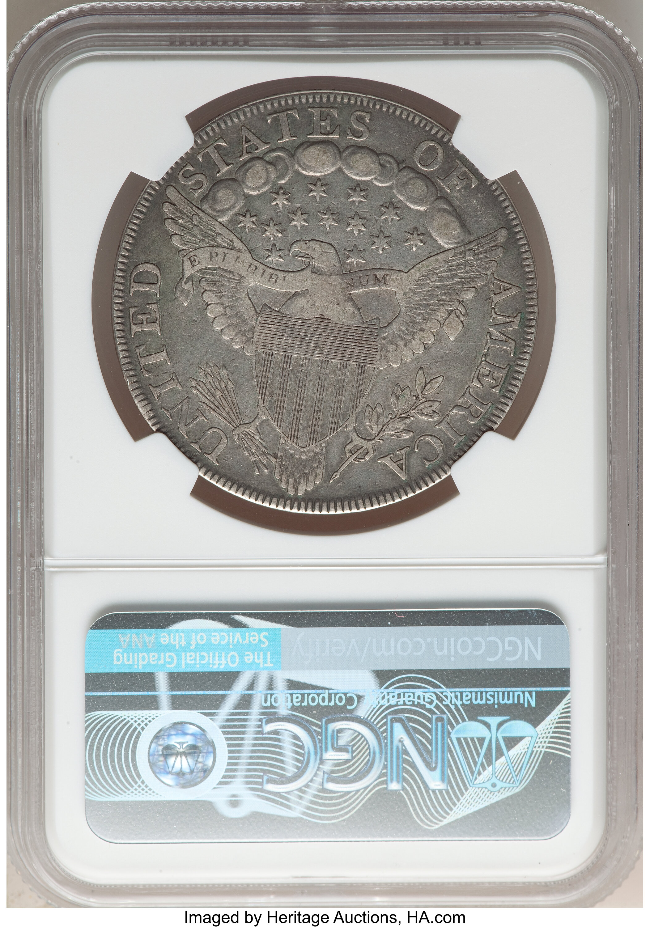 1798 $1  Large Eagle, Pointed 9, 5 Berries, B-10, BB-109 AG3 CAC thumbnail 7