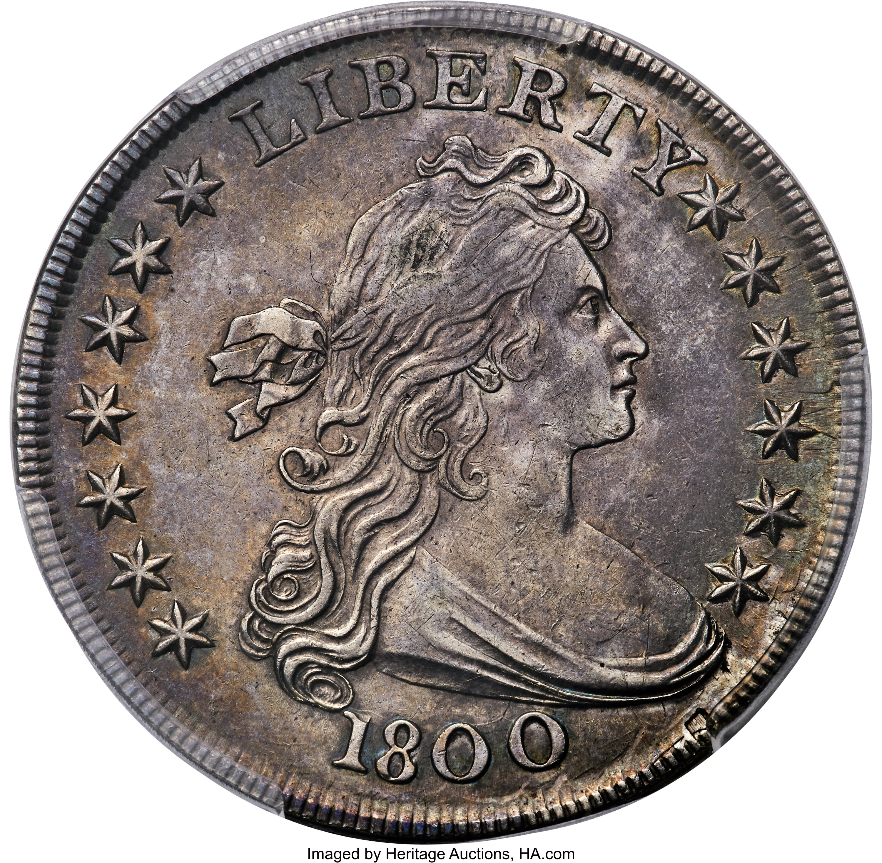 1800 $1 AMERICAI, B-19, BB-192, R.2, AU53 PCGS. ...