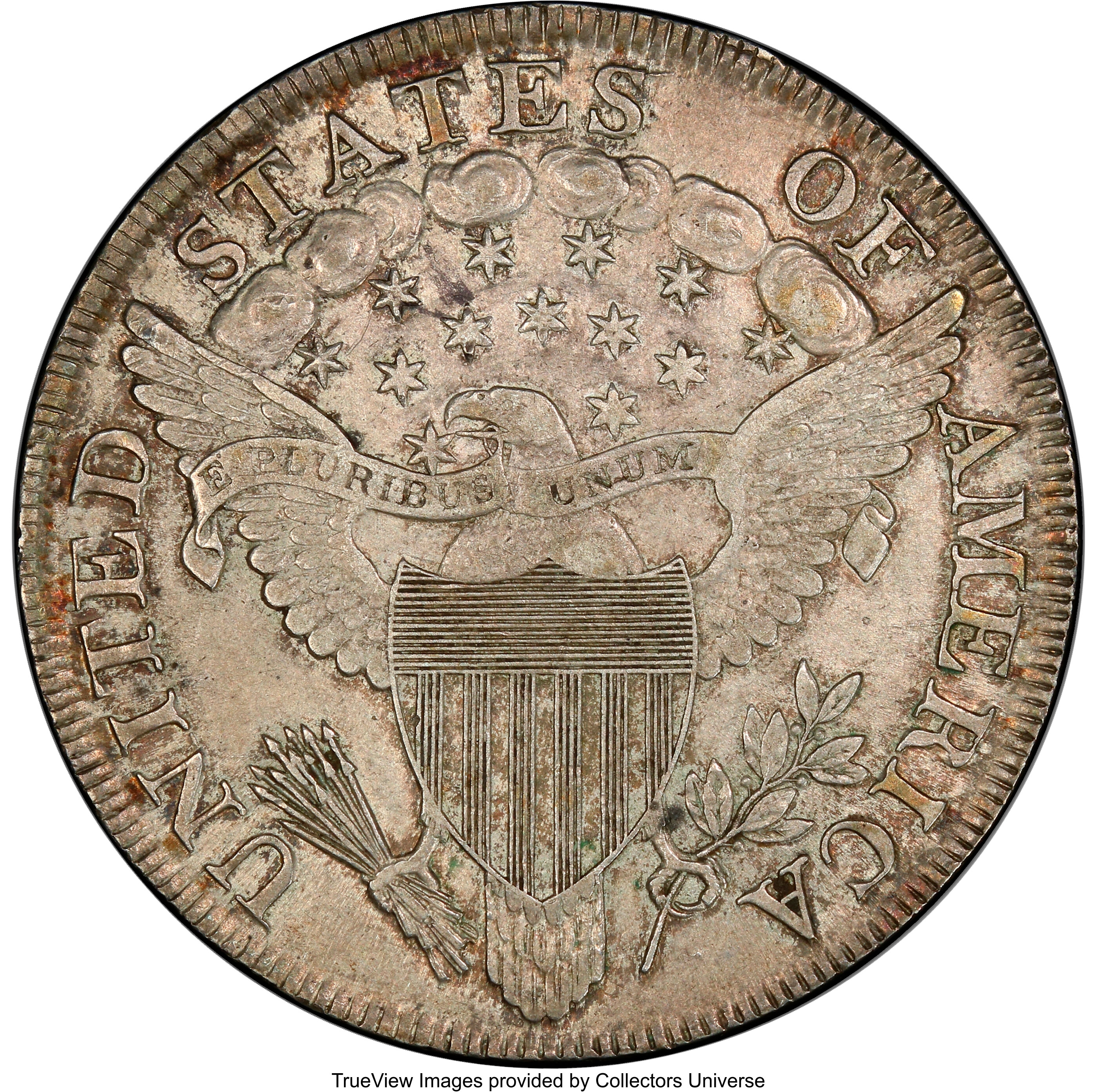1799 $1  7x6 Stars, B-8, BB-165 AU58 thumbnail 21