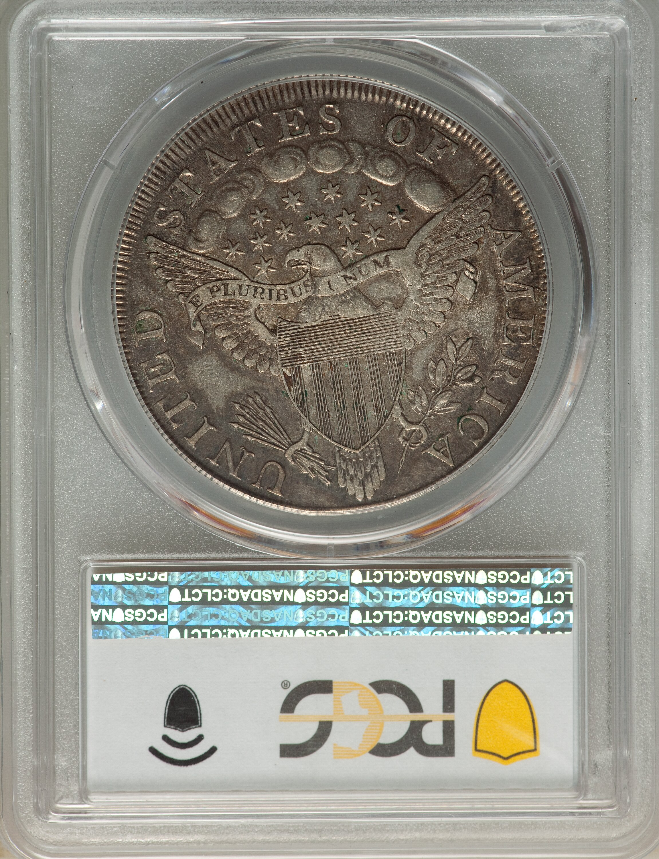 1798 $1  Large Eagle, Pointed 9, Close Date, B-9, BB-121 AU53 thumbnail 7