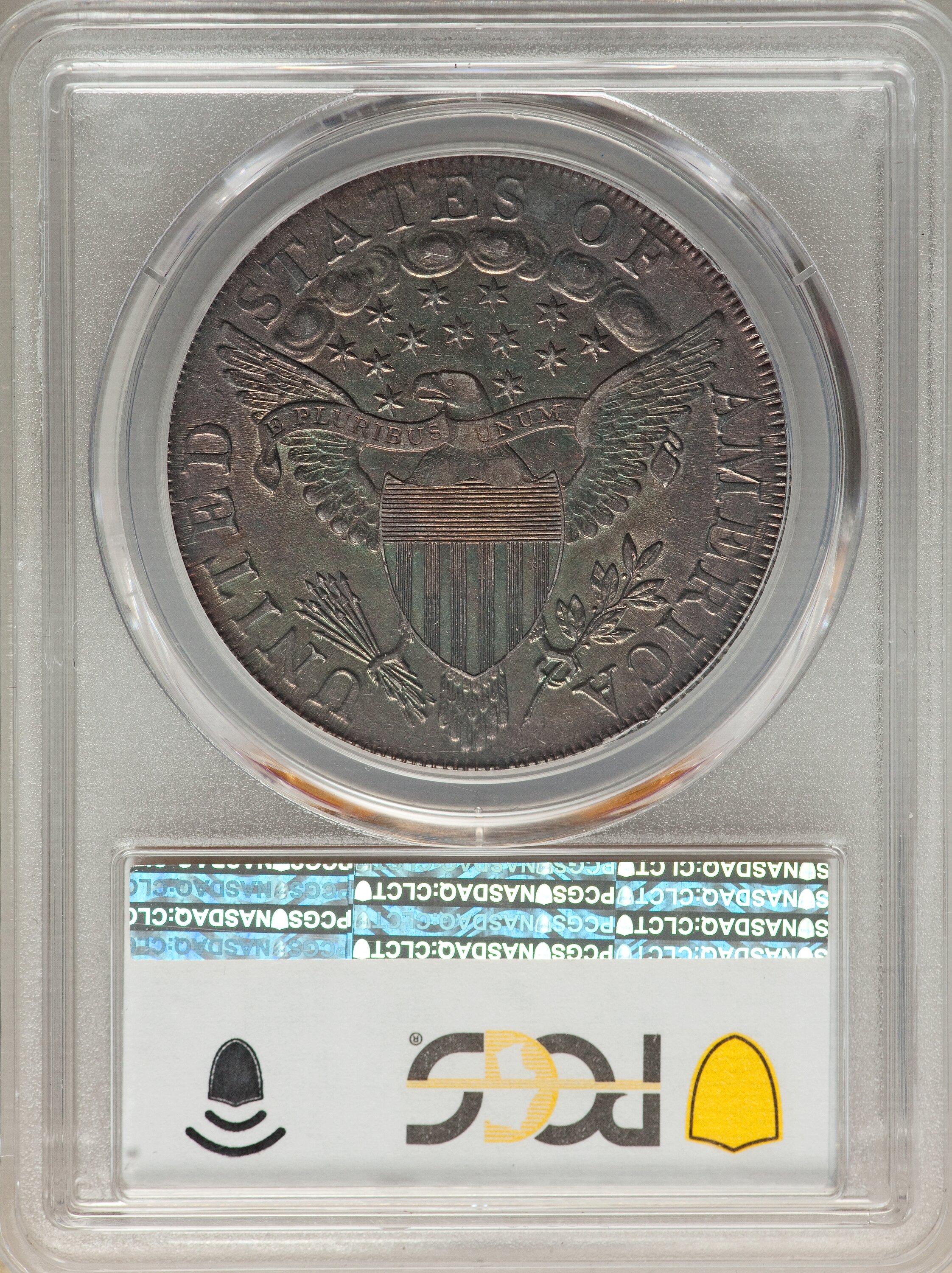 1798 $1  Large Eagle, Pointed 9, Close Date, B-27, BB-113 MS60 thumbnail 24