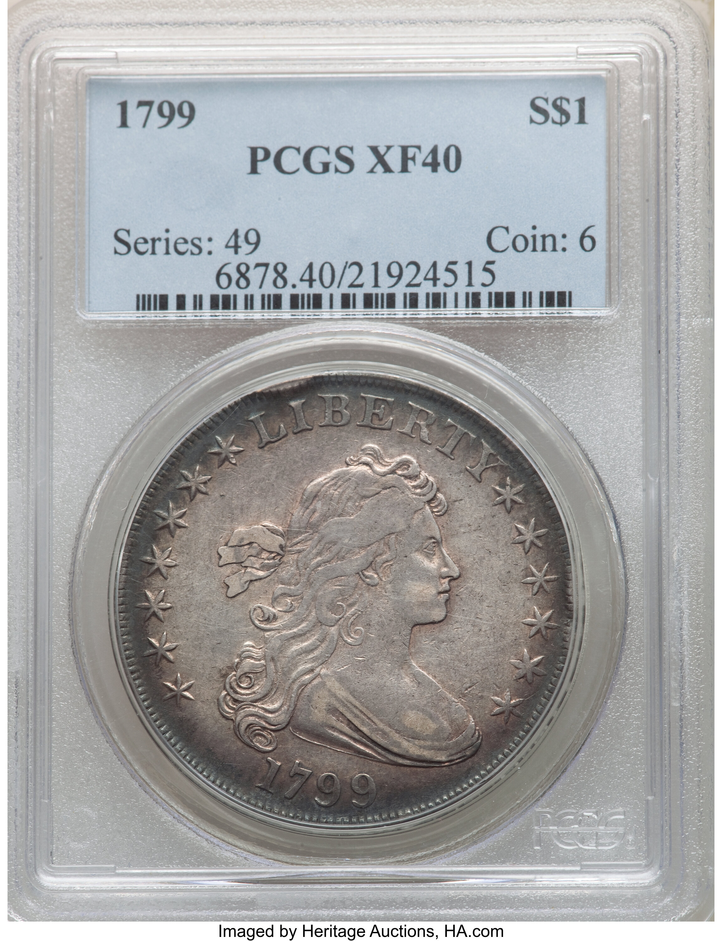 1799 $1  7x6 Stars, B-5, BB-157 MS60 thumbnail 25