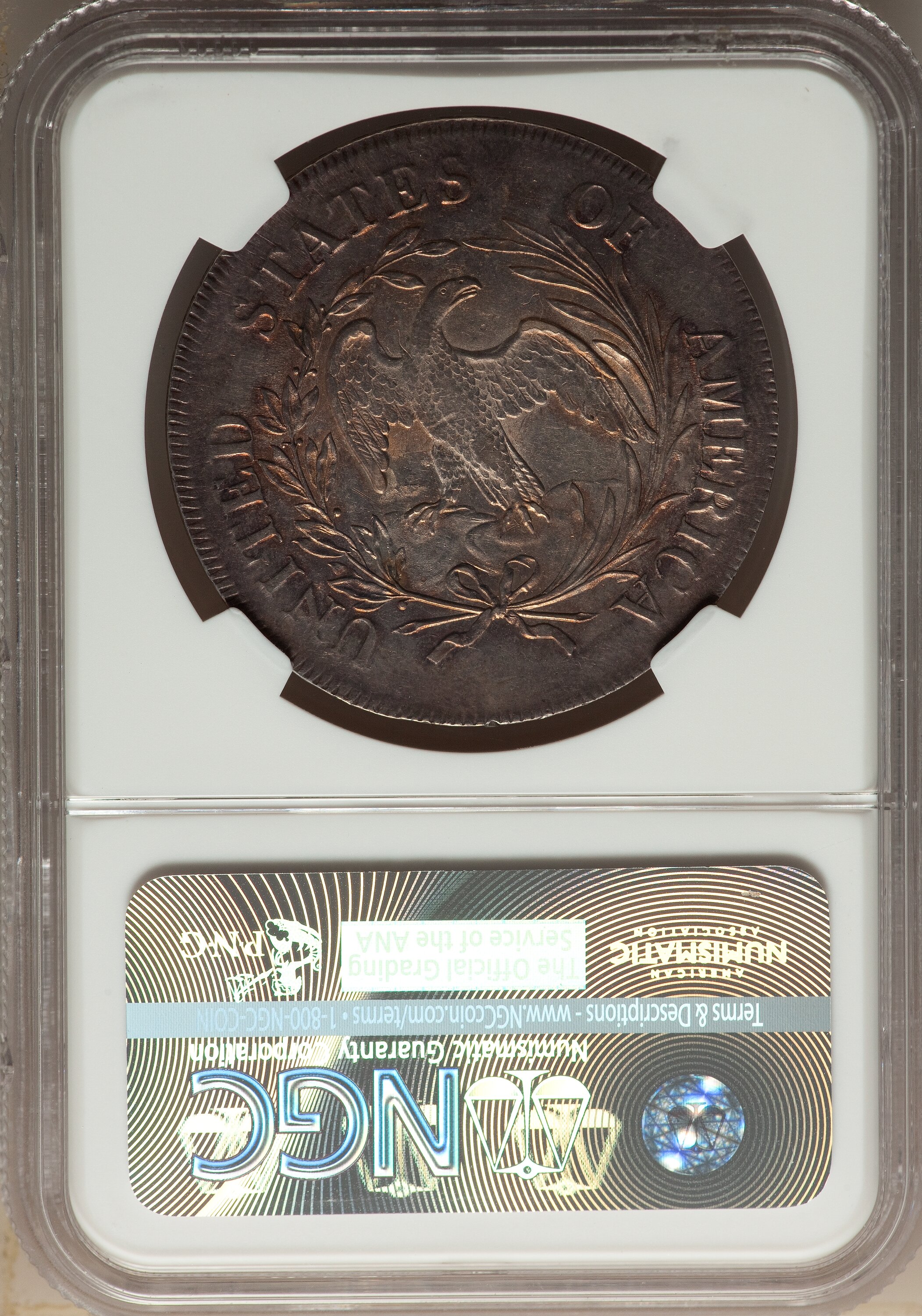 1797 $1  10x6 Stars, Large Letters MS60 thumbnail 15