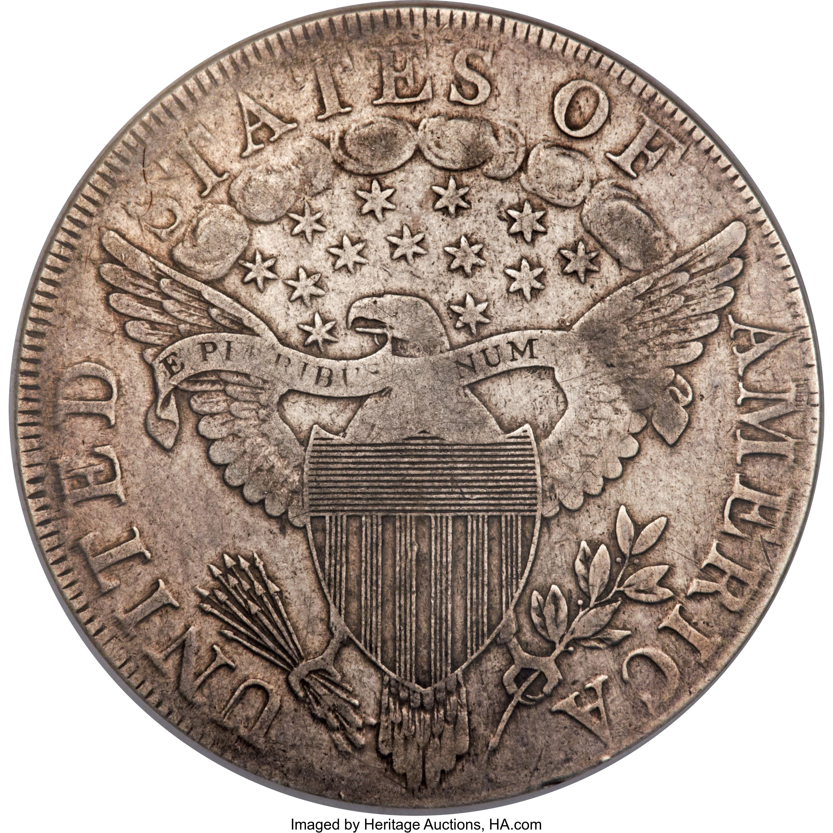 1798 $1  Large Eagle, Pointed 9, Close Date, B-27, BB-113 AG3 thumbnail 11