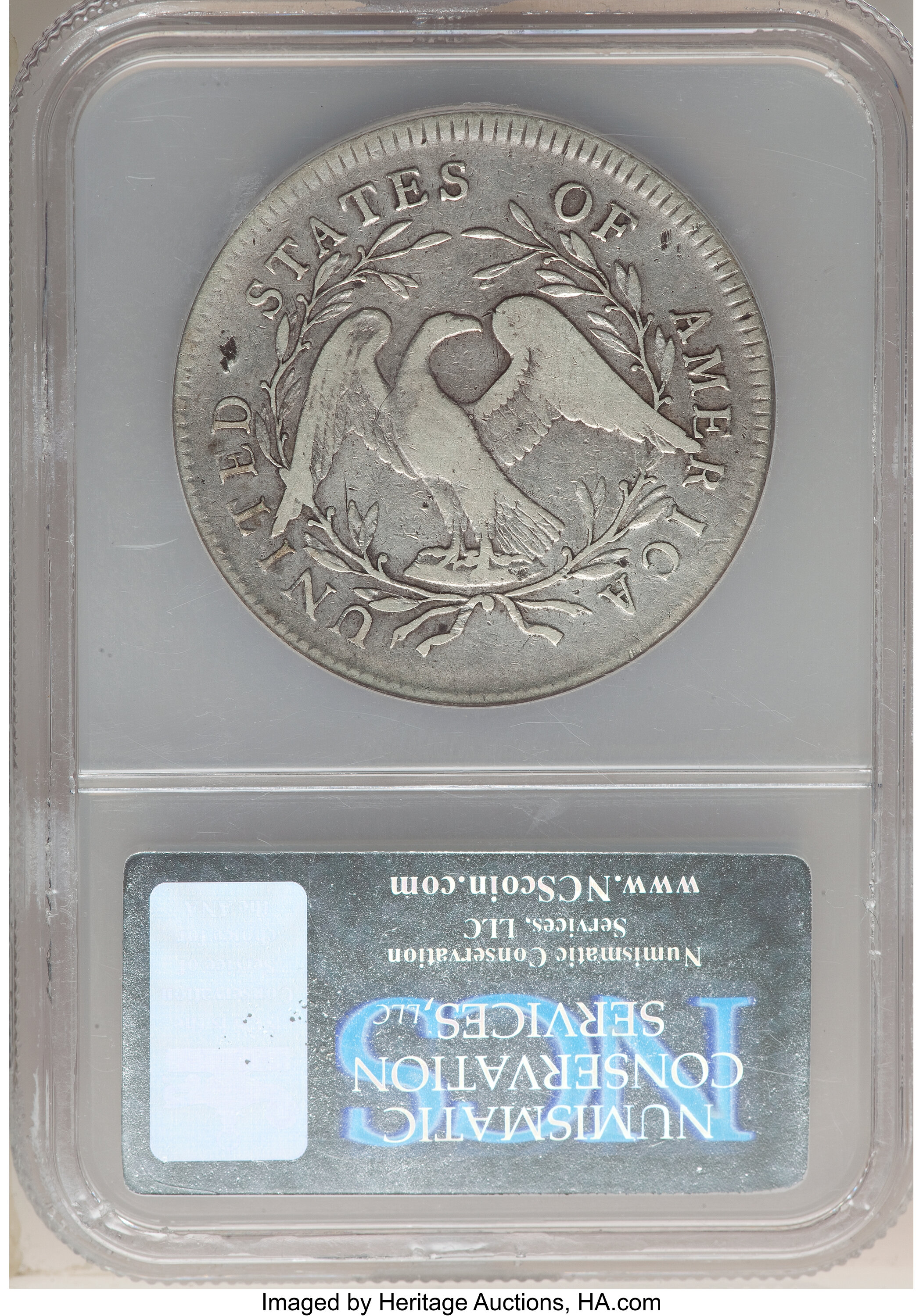 1795 $1  Flowing Hair, 2 Leaves, B-4, BB-14 AG2 thumbnail 24