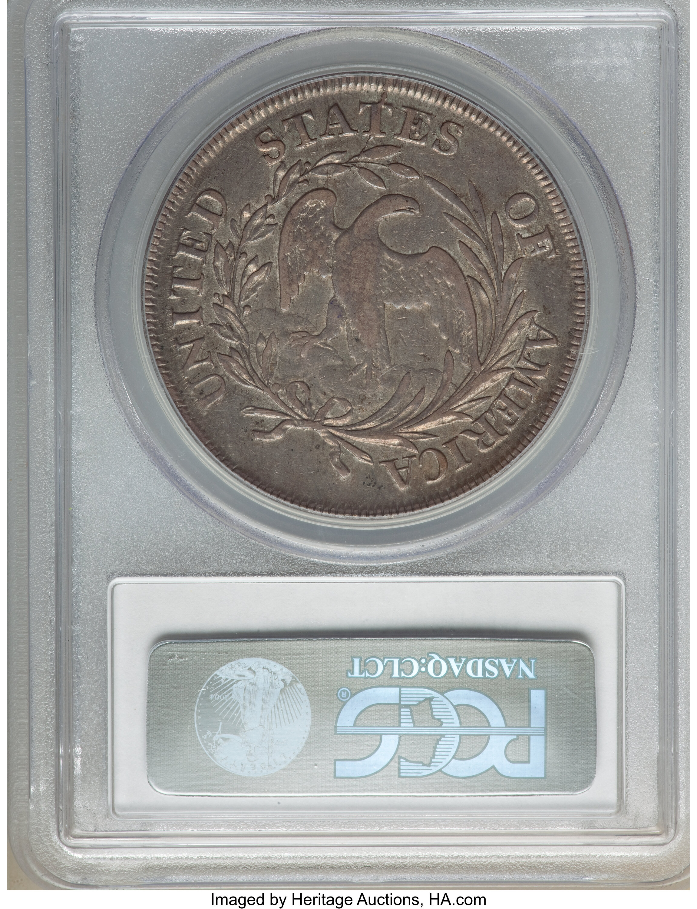 1798 $1  Small Eagle, 13 Stars Obverse, B-1, BB-82 AU50 thumbnail 3