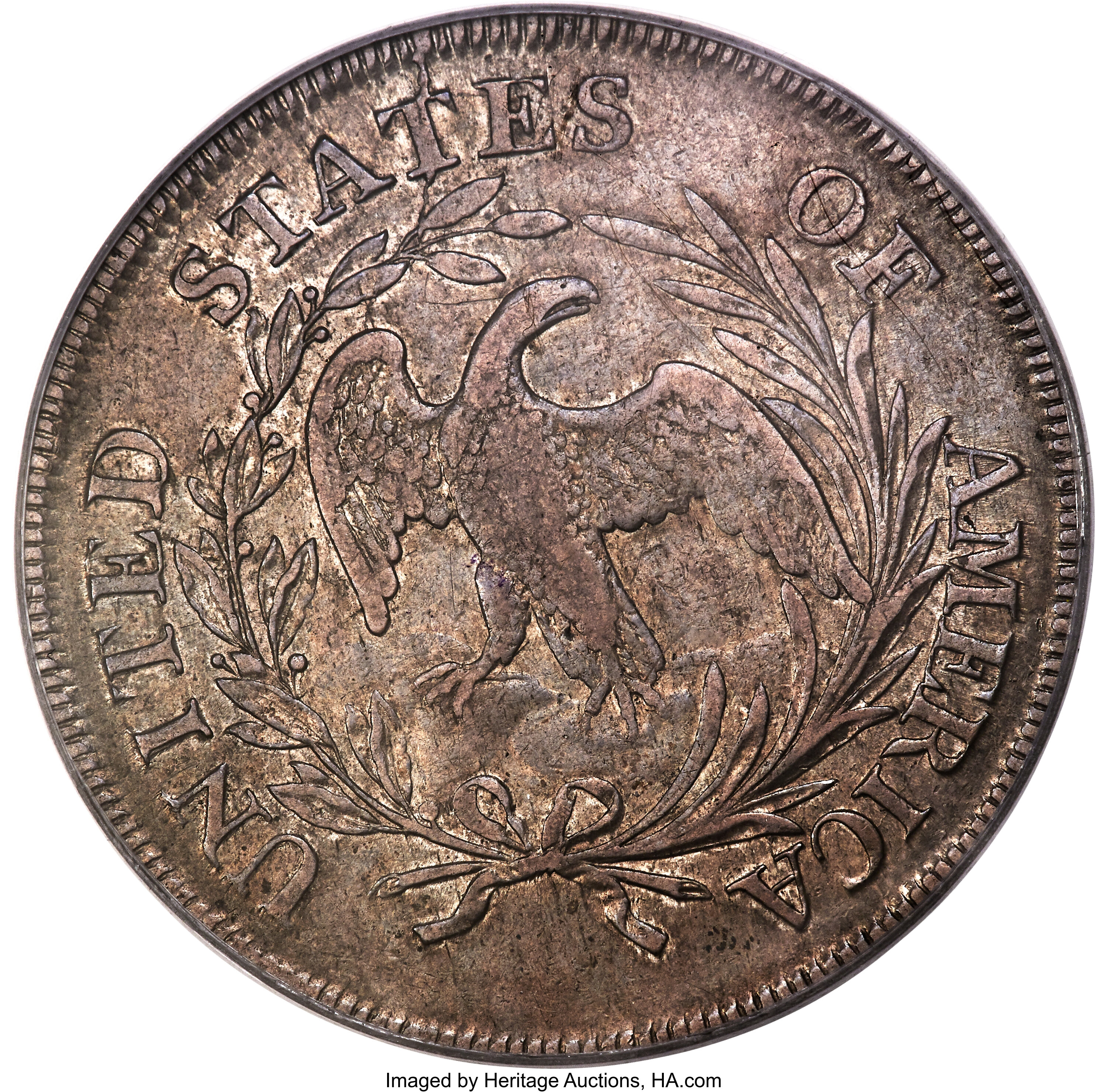 1798 $1  Small Eagle, 13 Stars Obverse, B-1, BB-82 AU50 thumbnail 4