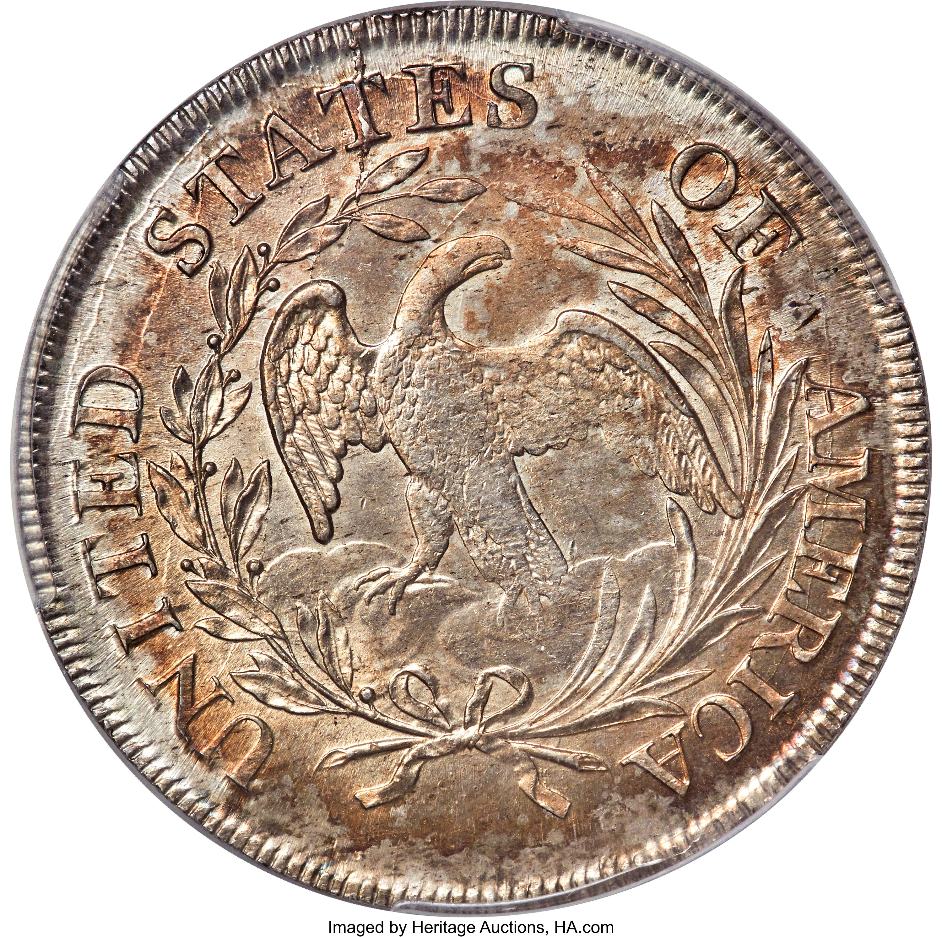 1798 $1  Small Eagle, 13 Stars Obverse MS62 thumbnail 2