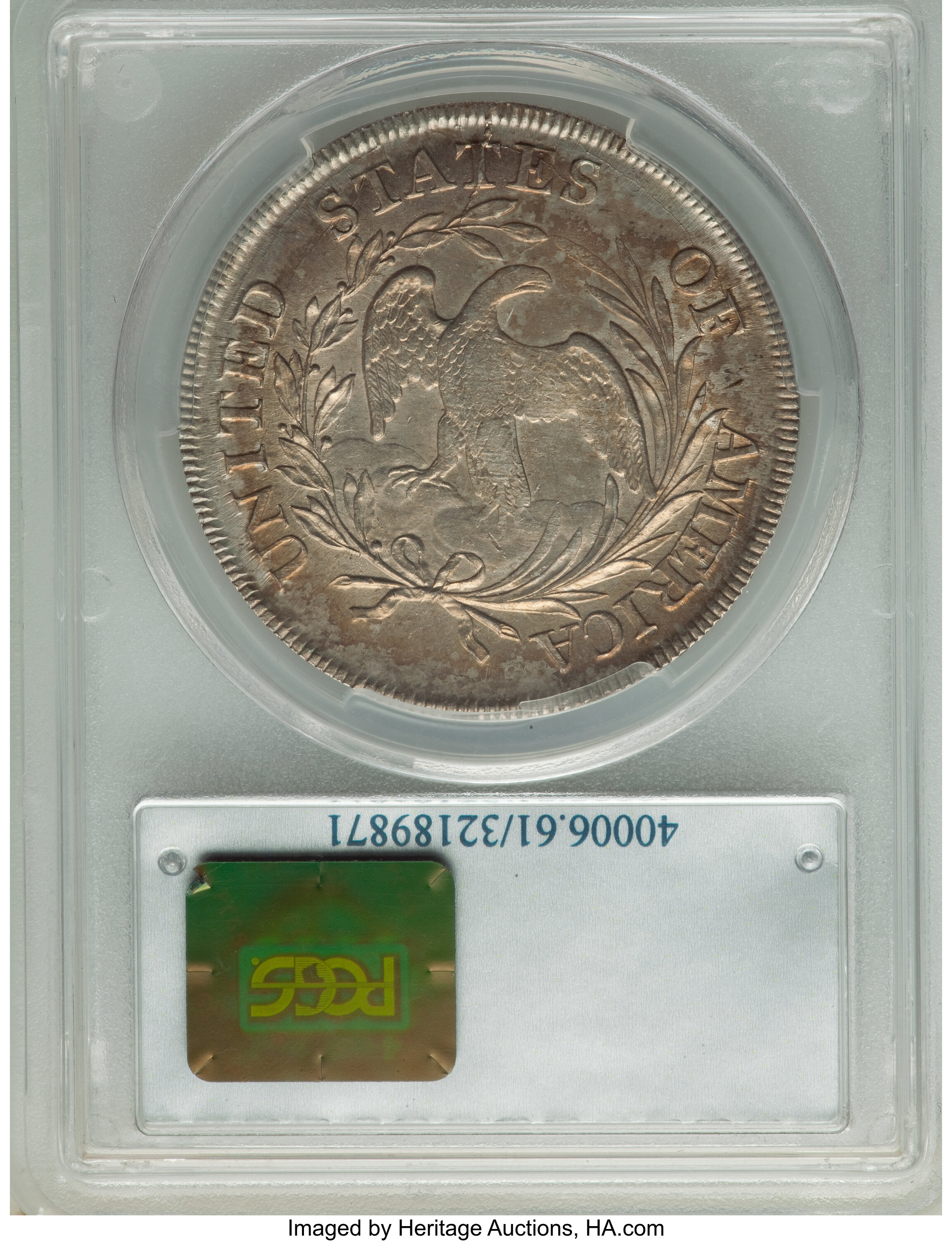 1798 $1  Small Eagle, 13 Stars Obverse MS62 thumbnail 4