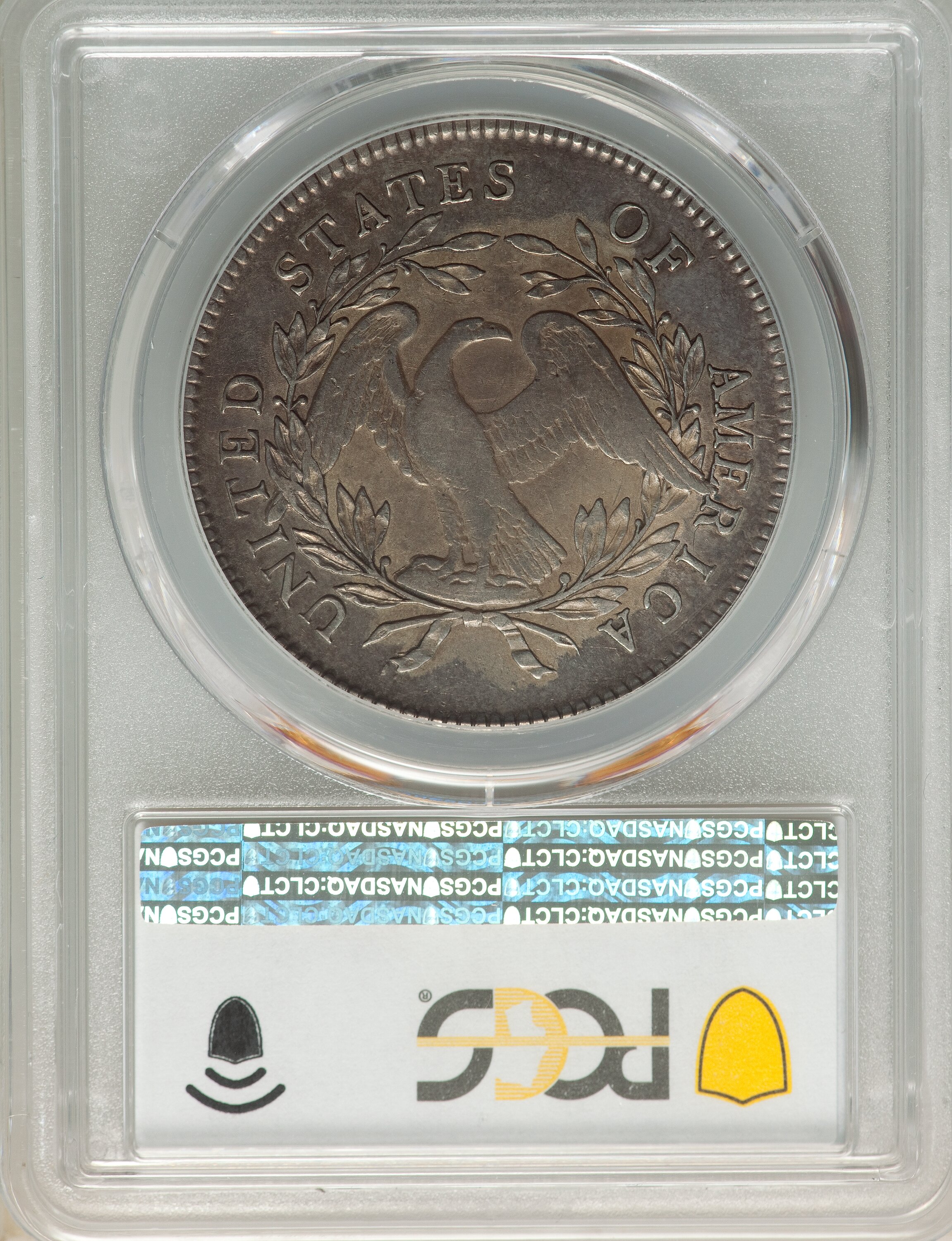 1795 $1  Flowing Hair, 3 Leaves, B-7, BB-18 VF35 thumbnail 2
