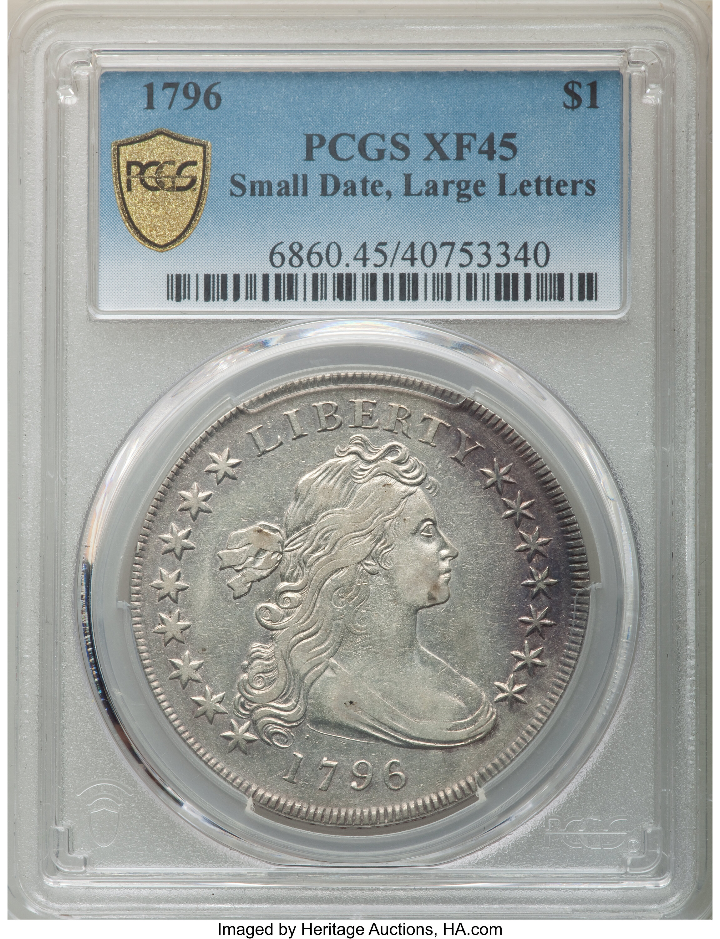 1796 $1  Small Date, Large Letters XF45 thumbnail 6