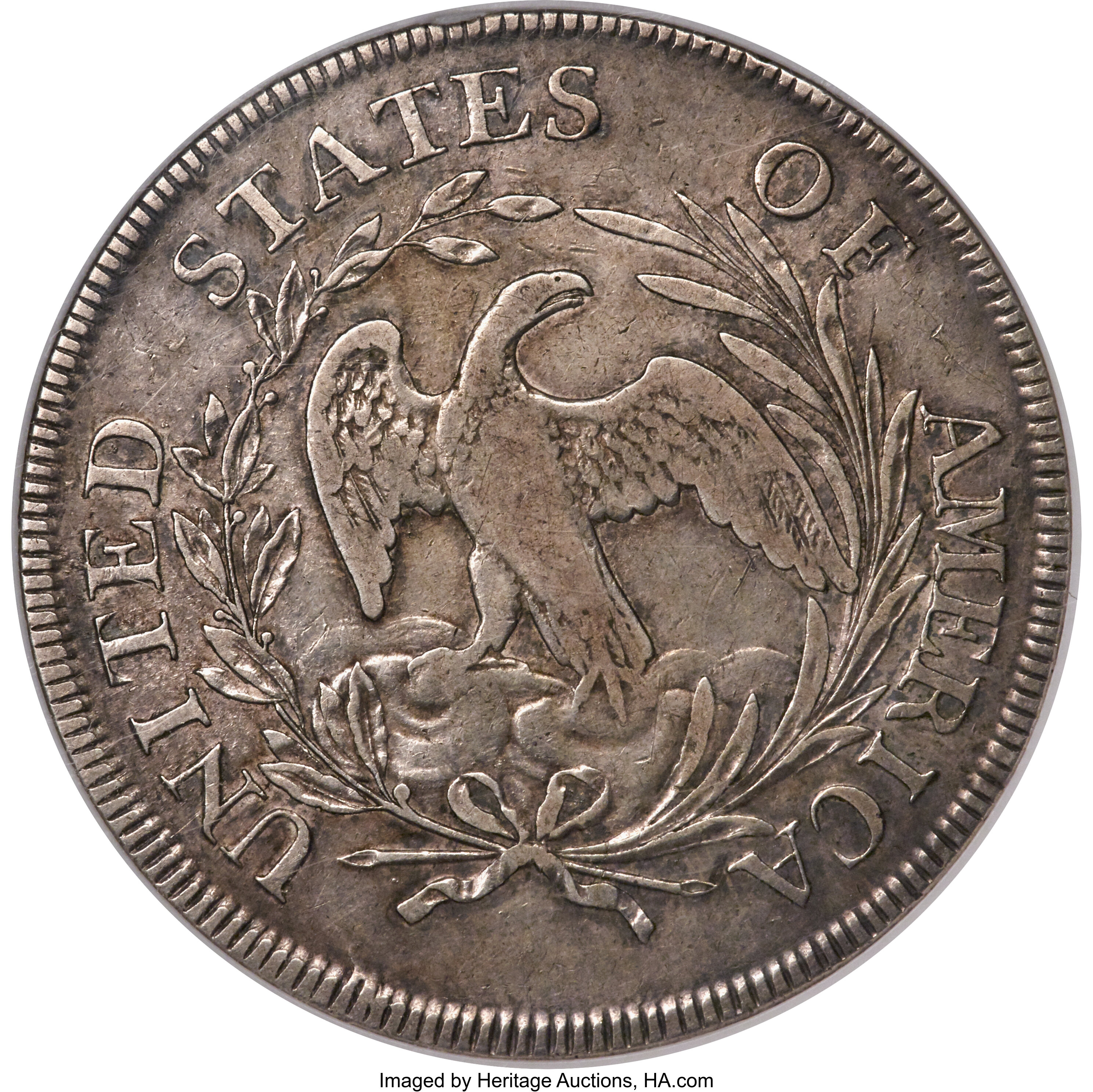 1796 $1  Small Date, Large Letters, B-4, BB-61 XF45 CAC thumbnail 3