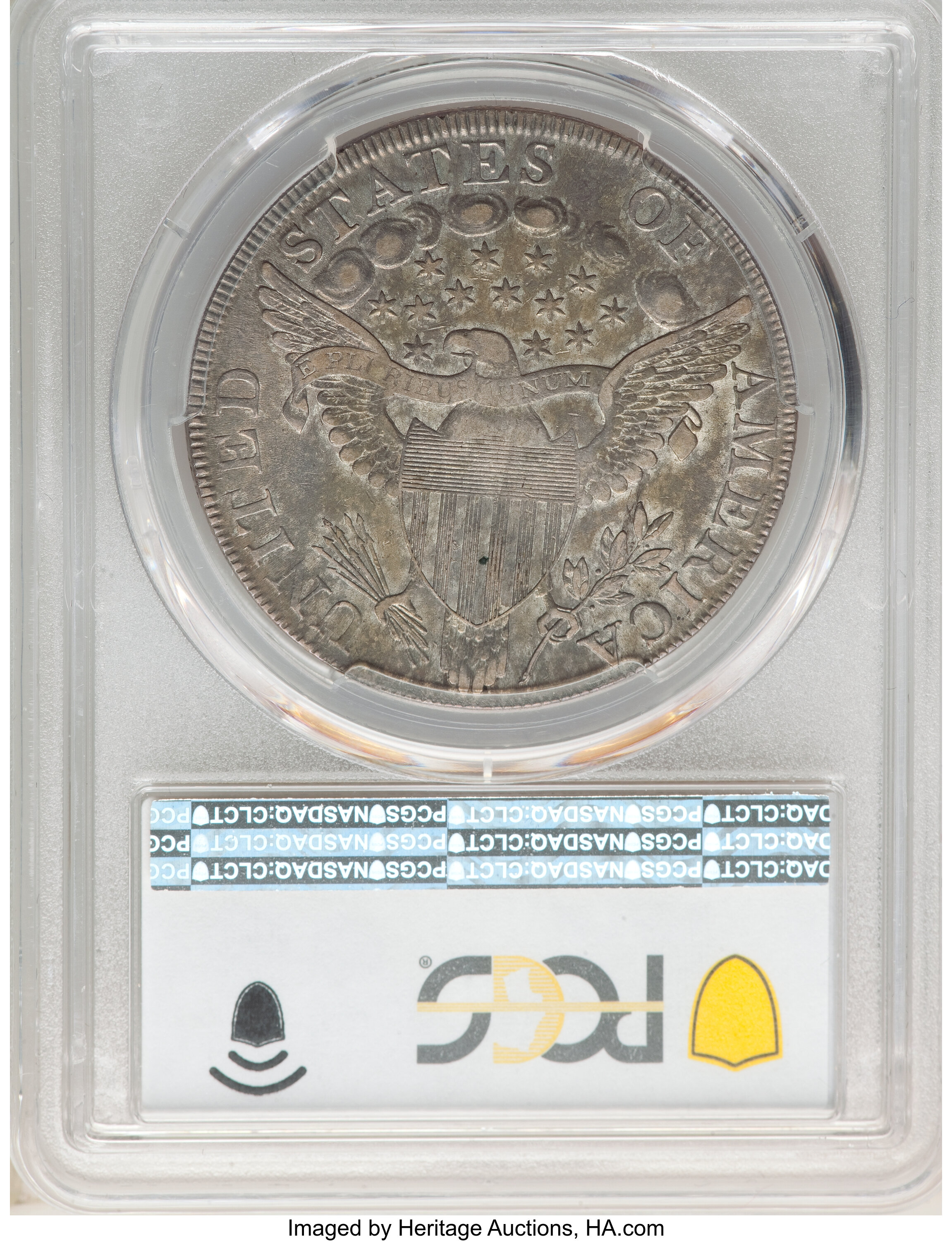 1798 $1  Large Eagle, Pointed 9, 10 Arrows, B-13, BB-108 XF45 thumbnail 4