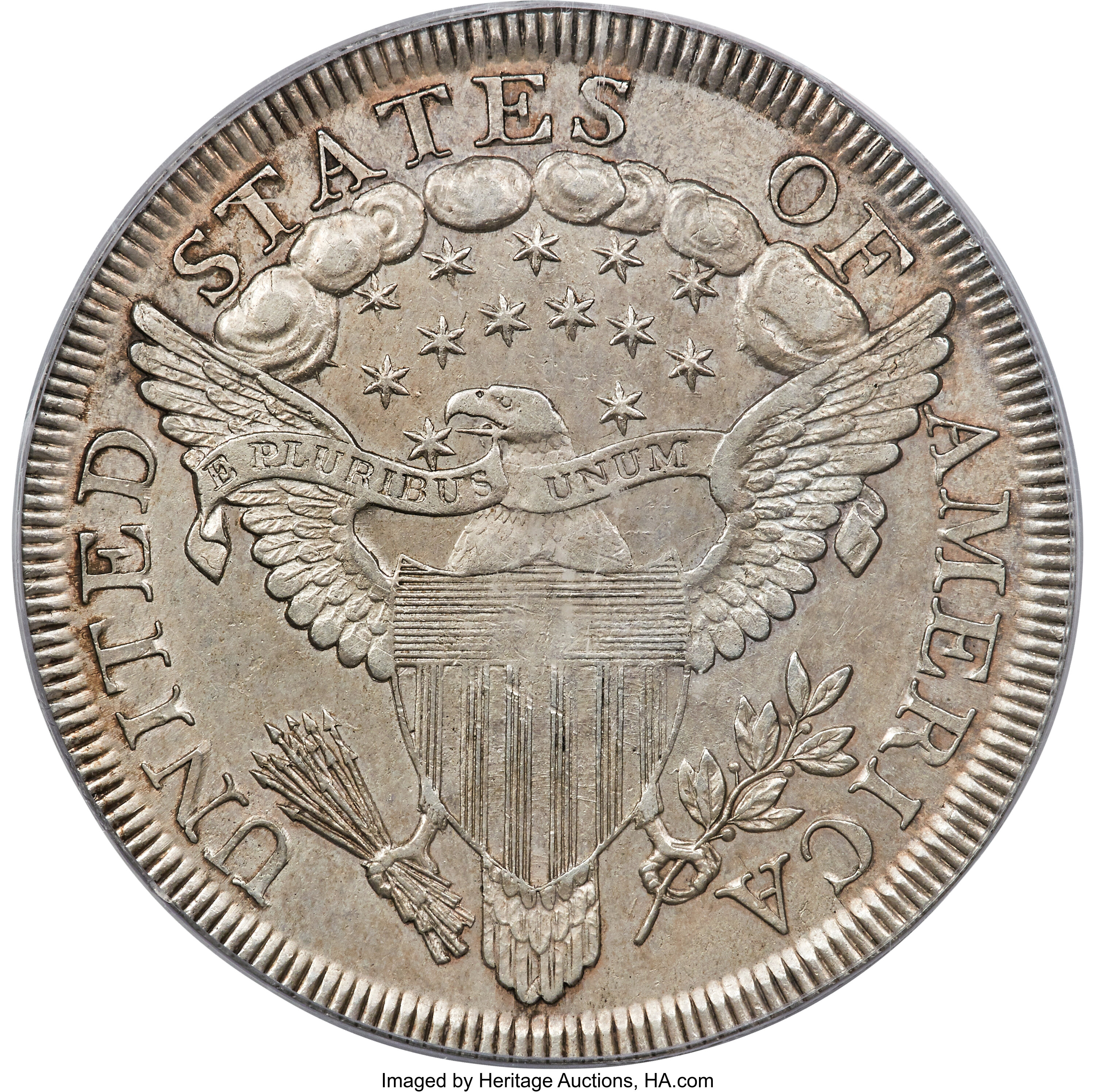 1799 $1  Irregular Date, 15 Stars MS60 CAC thumbnail 11