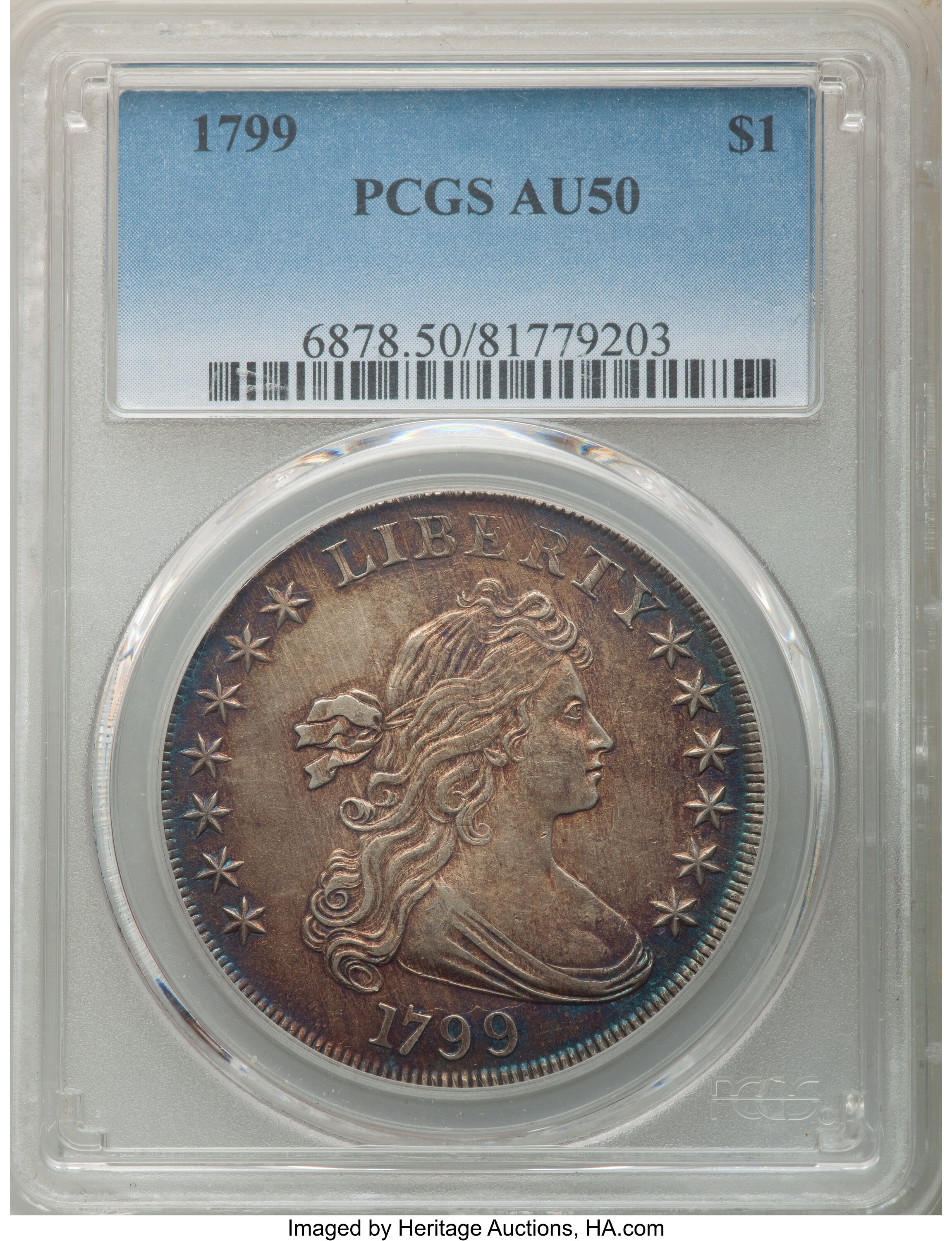 1799 $1  7x6 Stars, B-16, BB-158 MS60 thumbnail 20