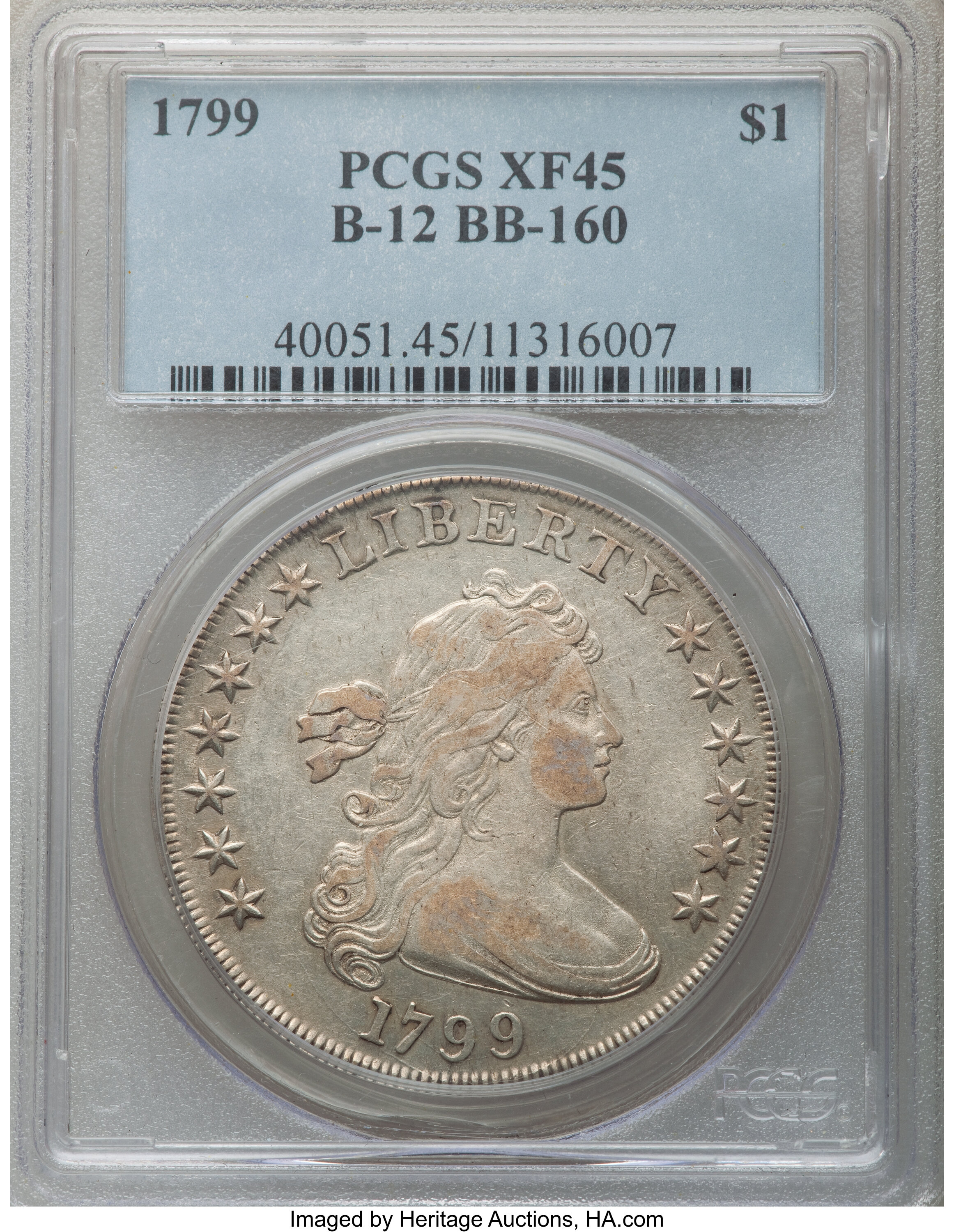 1799 $1  7x6 Stars, B-12, BB-160 VG10 thumbnail 27