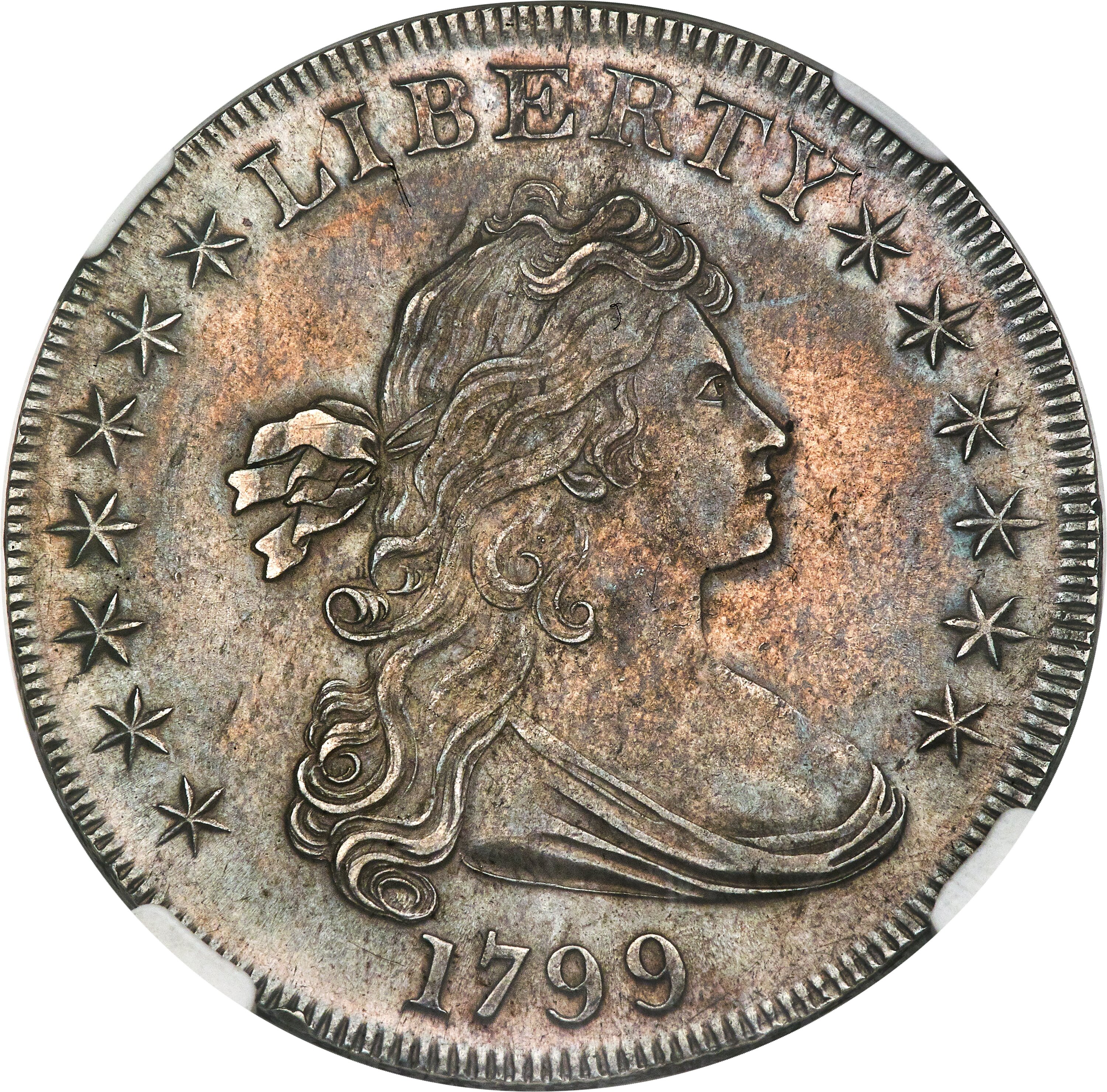 1799 $1  7x6 Stars, B-10, BB-163 MS66 CAC thumbnail 14