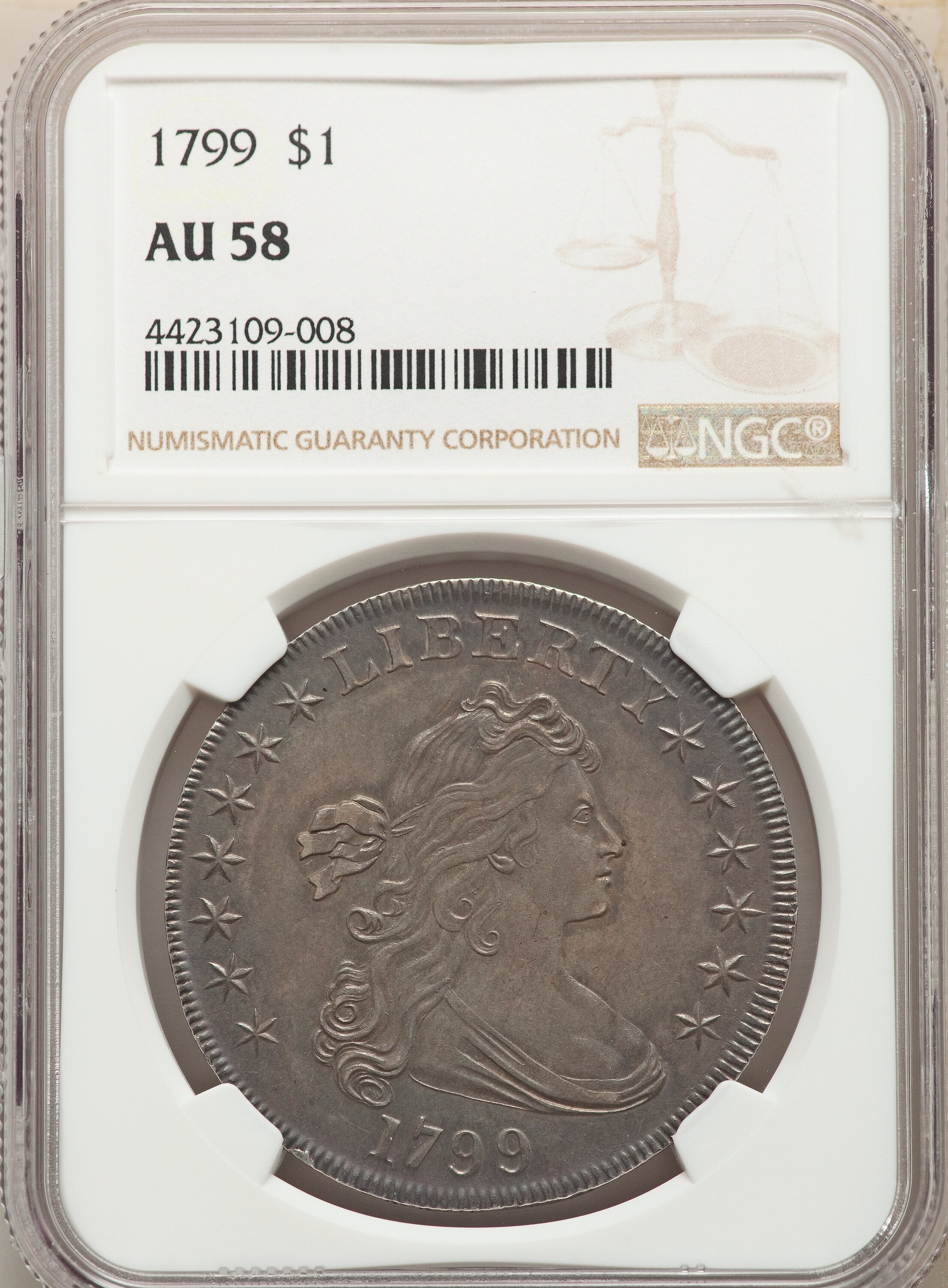 1799 $1  7x6 Stars, B-10, BB-163 MS66 CAC thumbnail 17