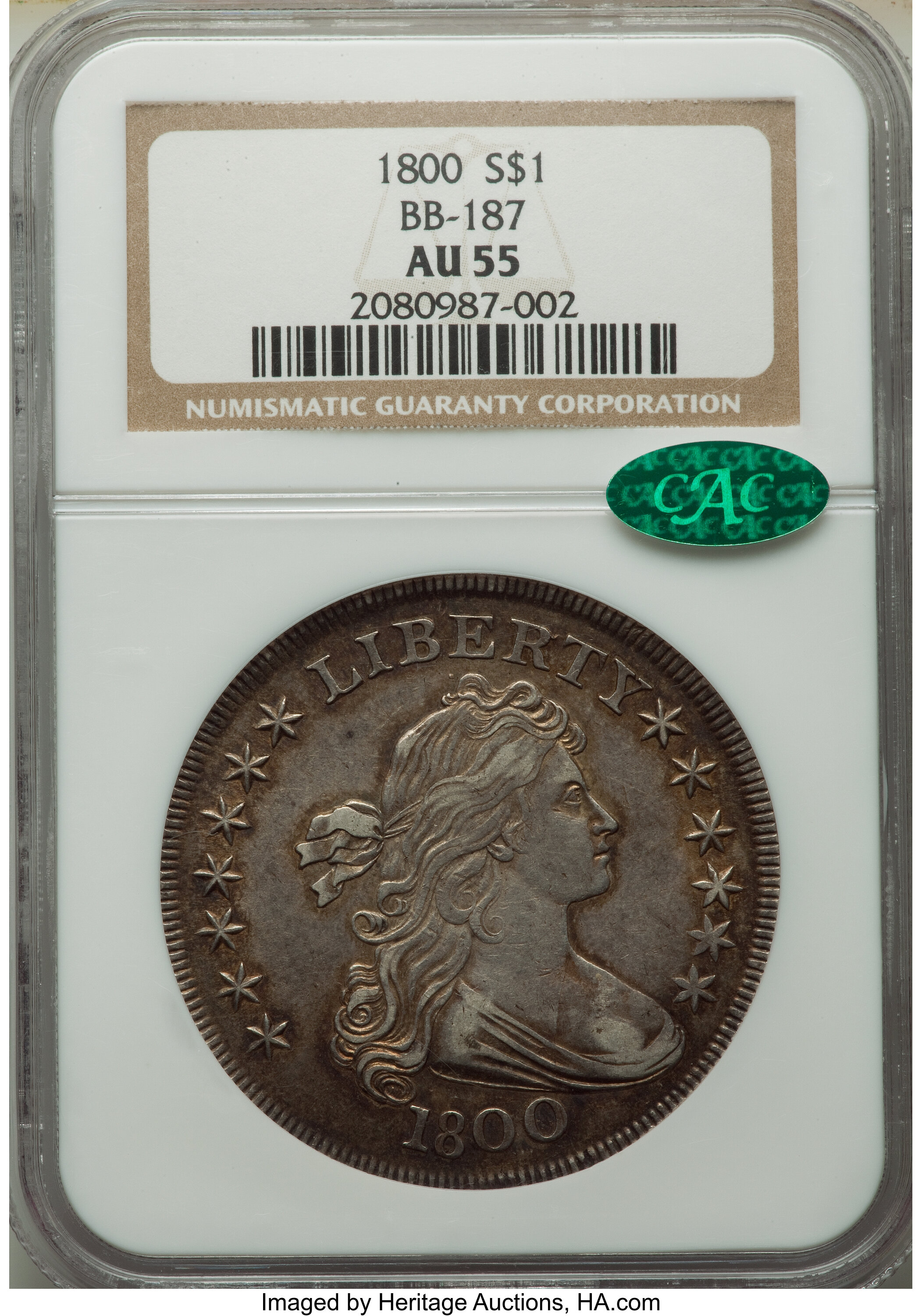 1800 $1  B-16, BB-187 MS66 thumbnail 11