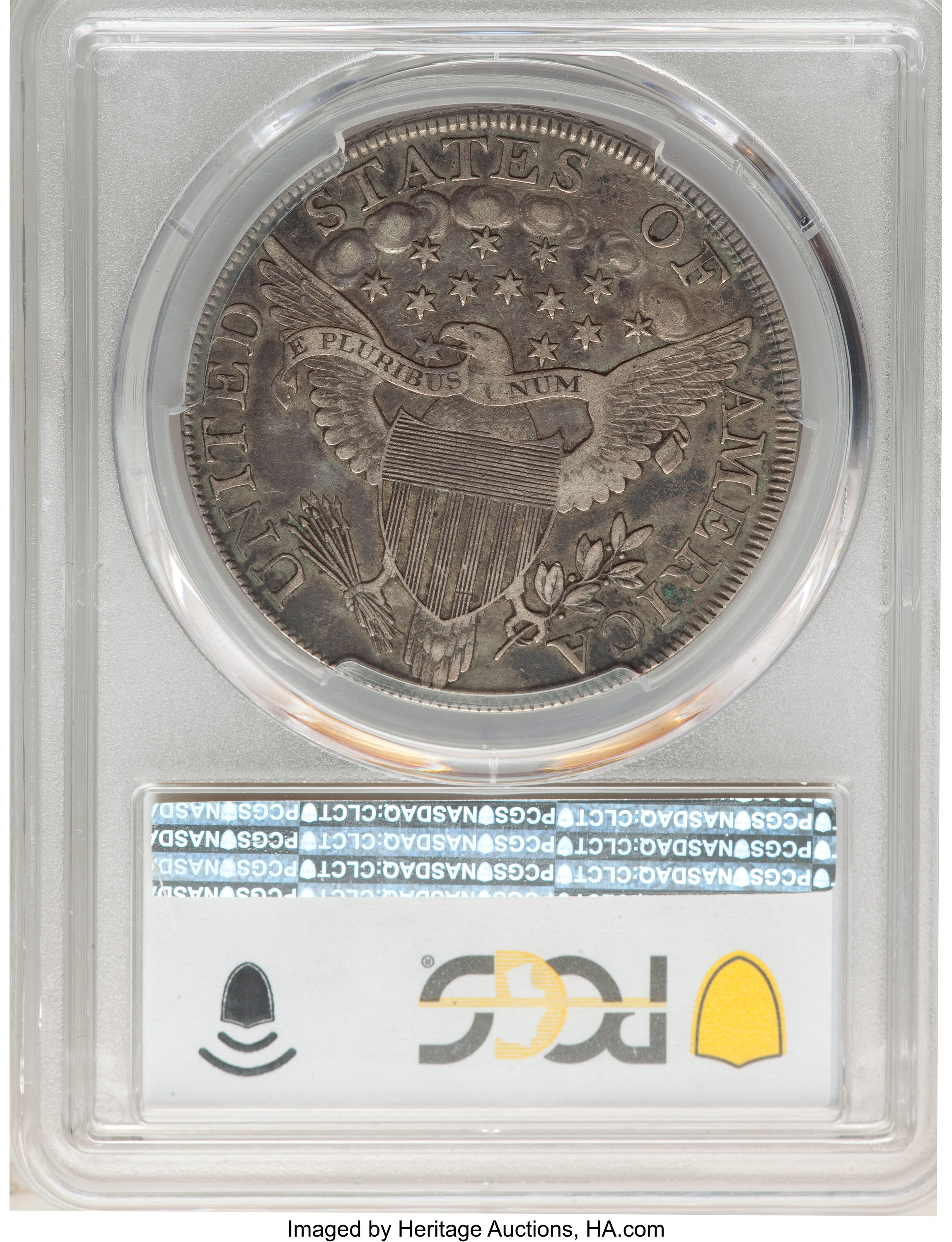 1800 $1  Wide Date, Low 8 XF45 CAC thumbnail 2