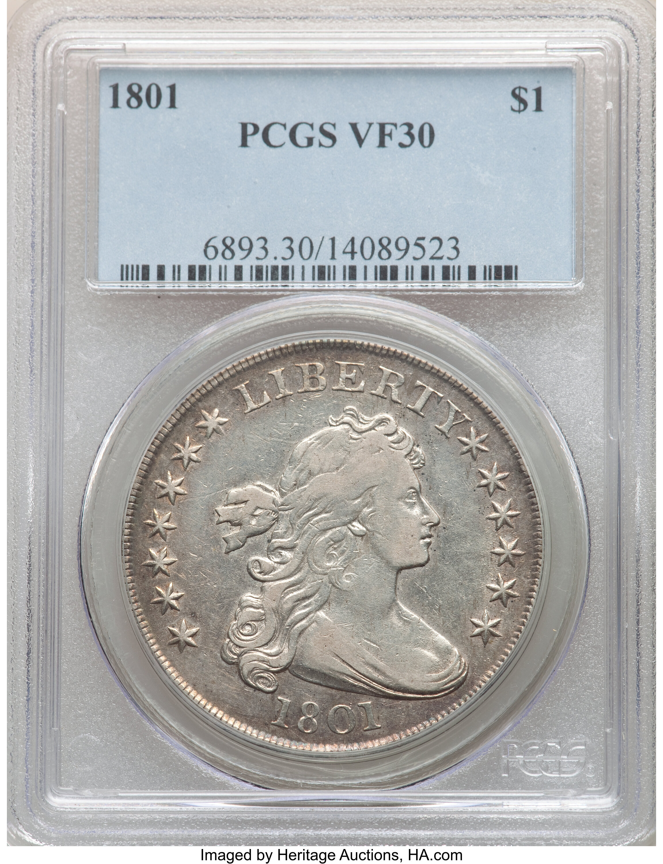 1801 $1  B-3, BB-213 VF30 thumbnail 4