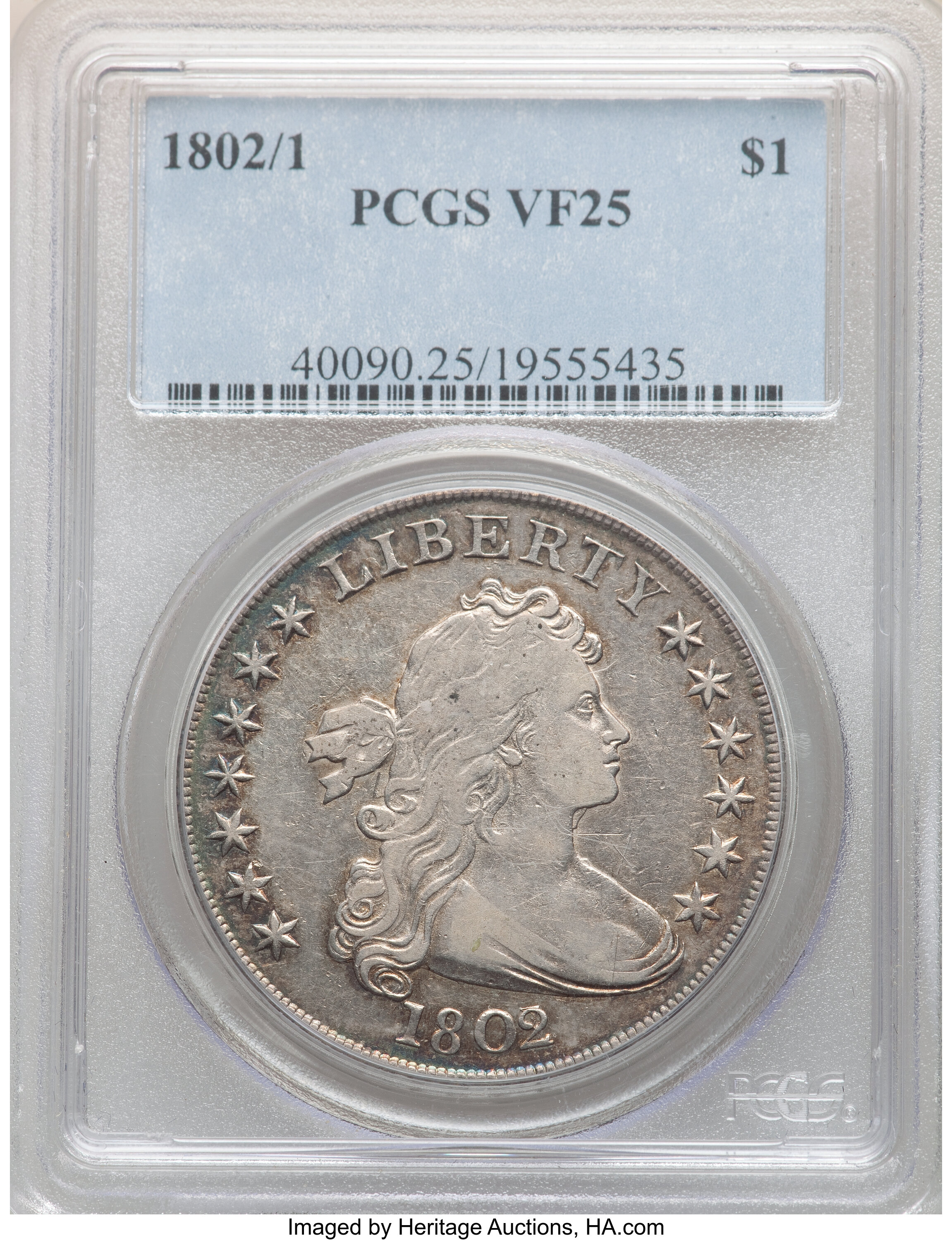 1802/1 $1  Narrow Date, B-1, BB-231 XF40 thumbnail 21