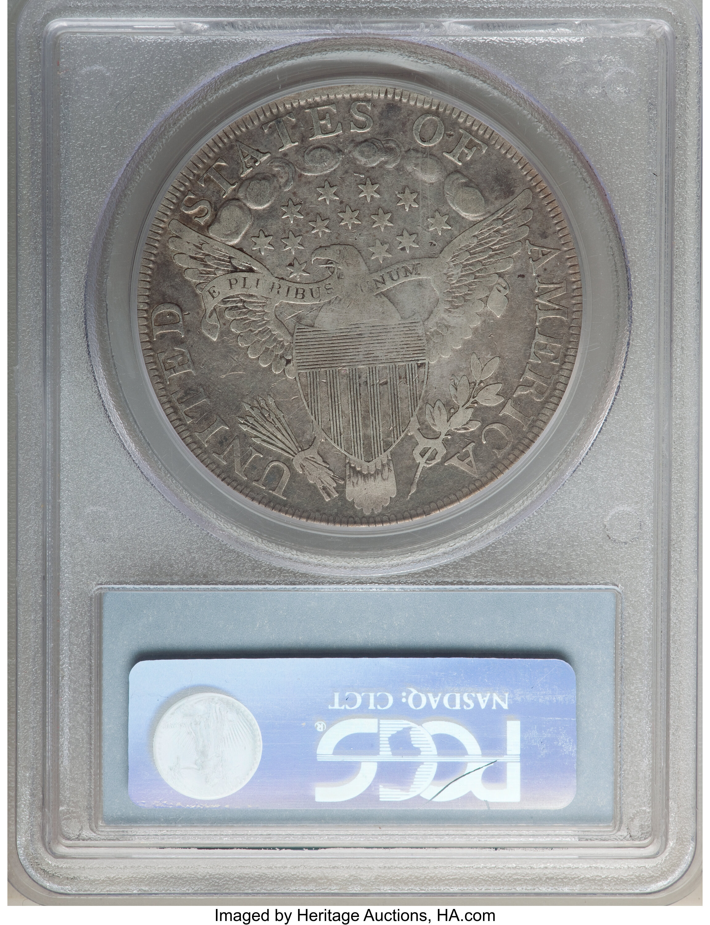 1798 $1  Large Eagle, Pointed 9, Wide Date VF20 thumbnail 2