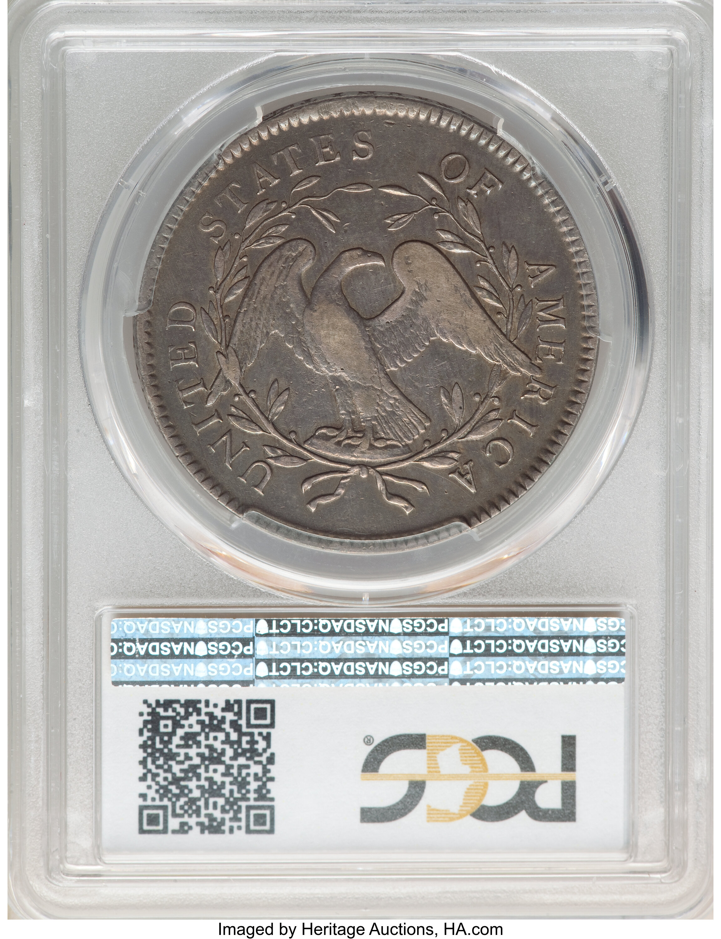 1795 $1  Flowing Hair, 2 Leaves, B-1, BB-21 VF35 thumbnail 4