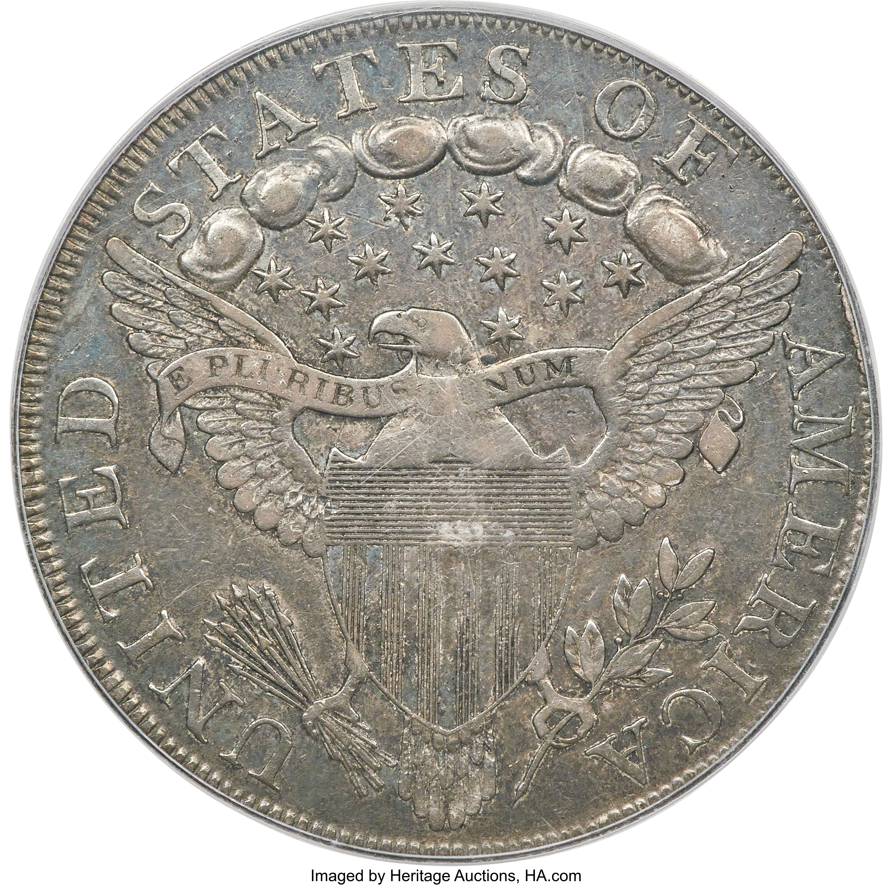 1798 $1  Large Eagle, Pointed 9, 5 Berries, B-11, BB-111 VG10 thumbnail 12
