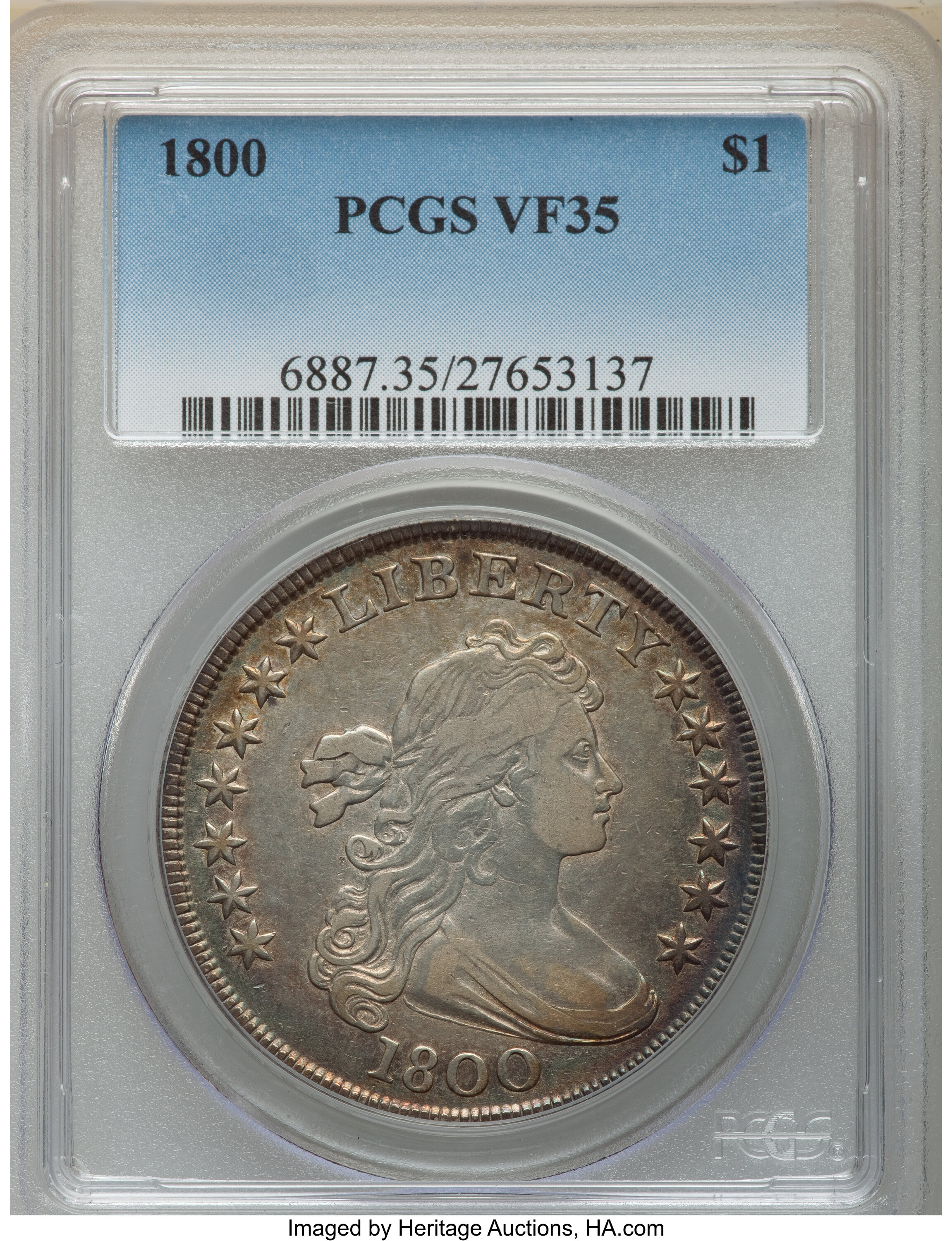 1800 $1  B-8, BB-188 VG10 thumbnail 27