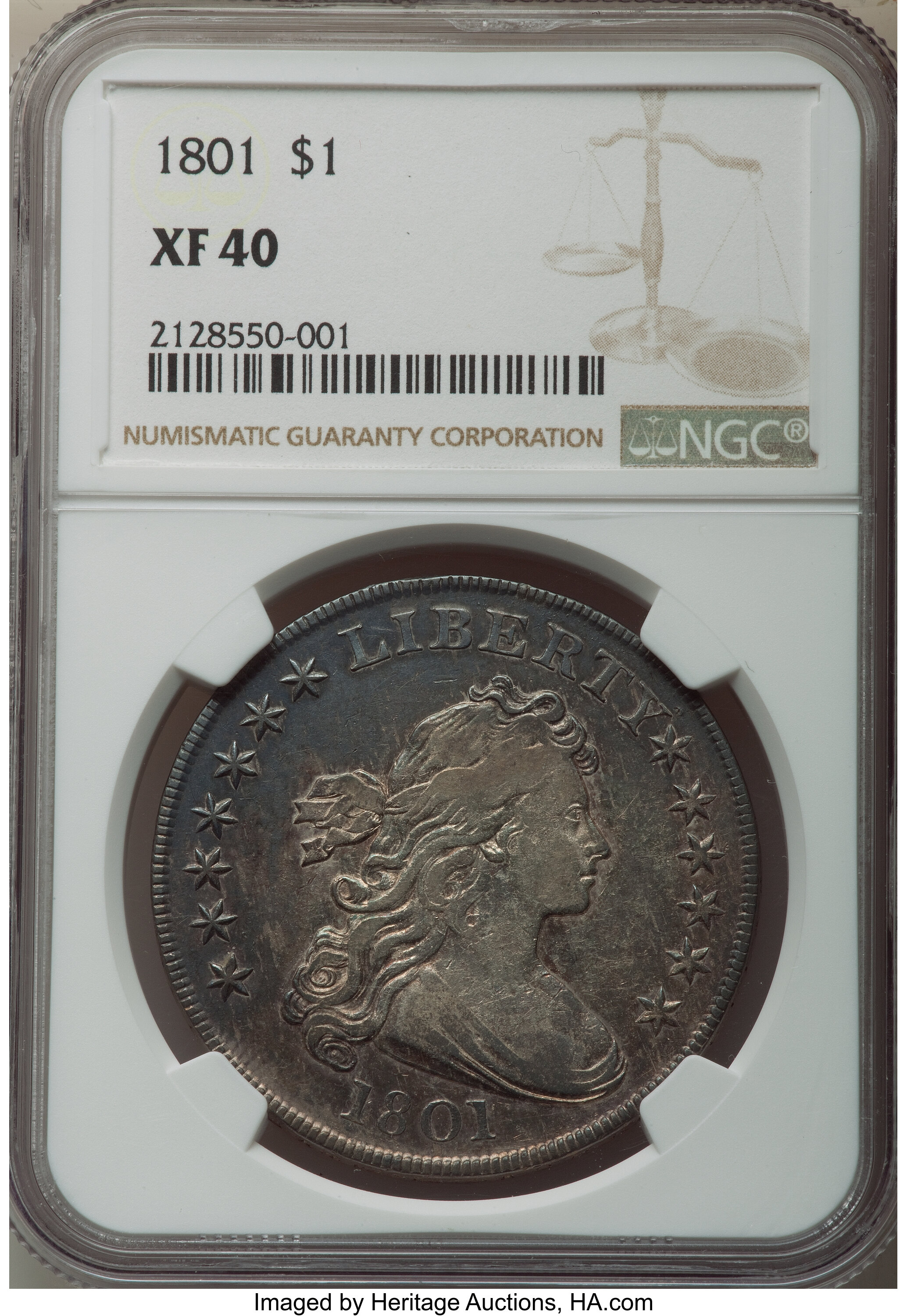 1801 $1  B-3, BB-213 XF40 thumbnail 4