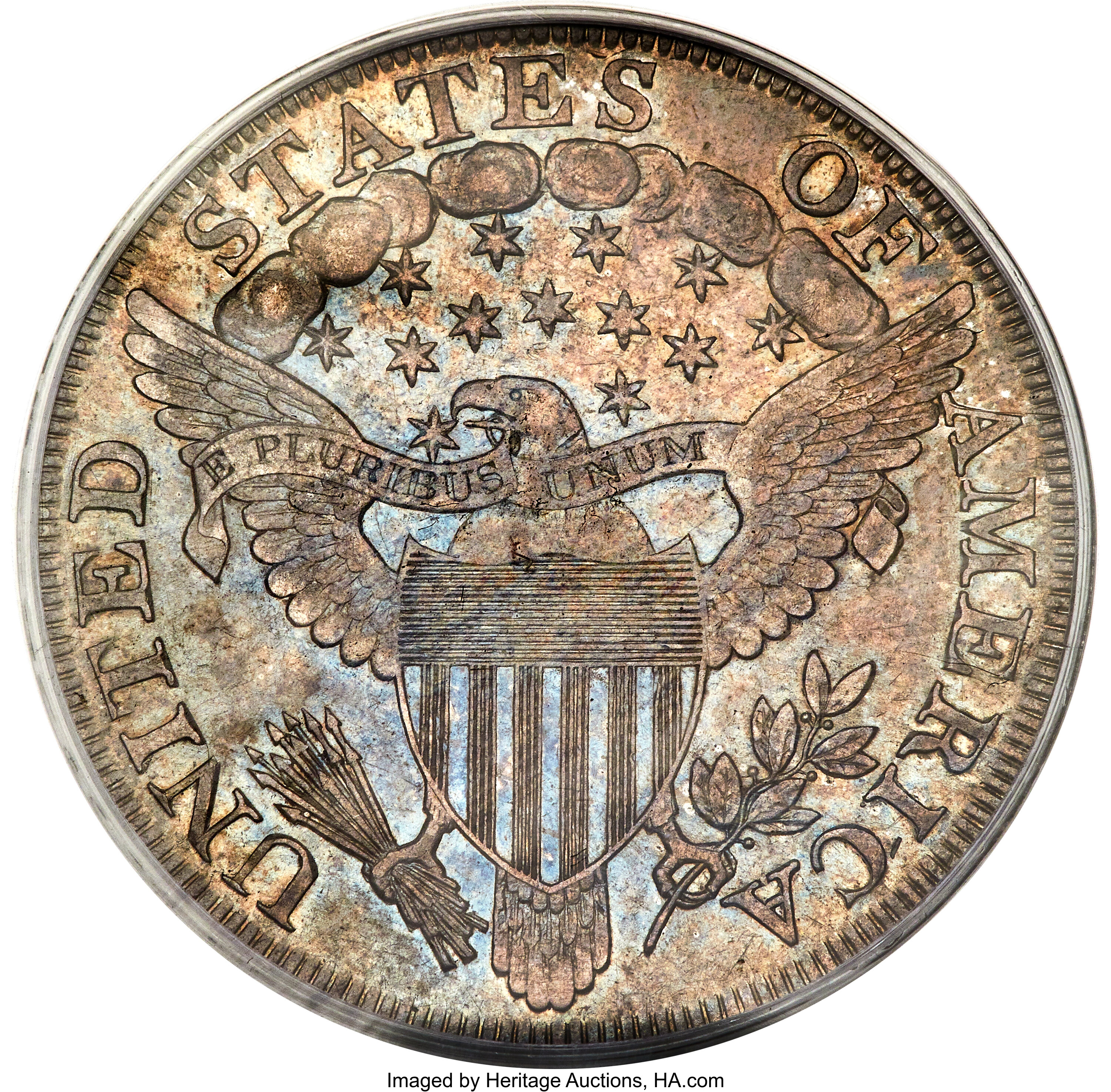1802/1 $1  Narrow Date, B-4, BB-232 XF40 thumbnail 5