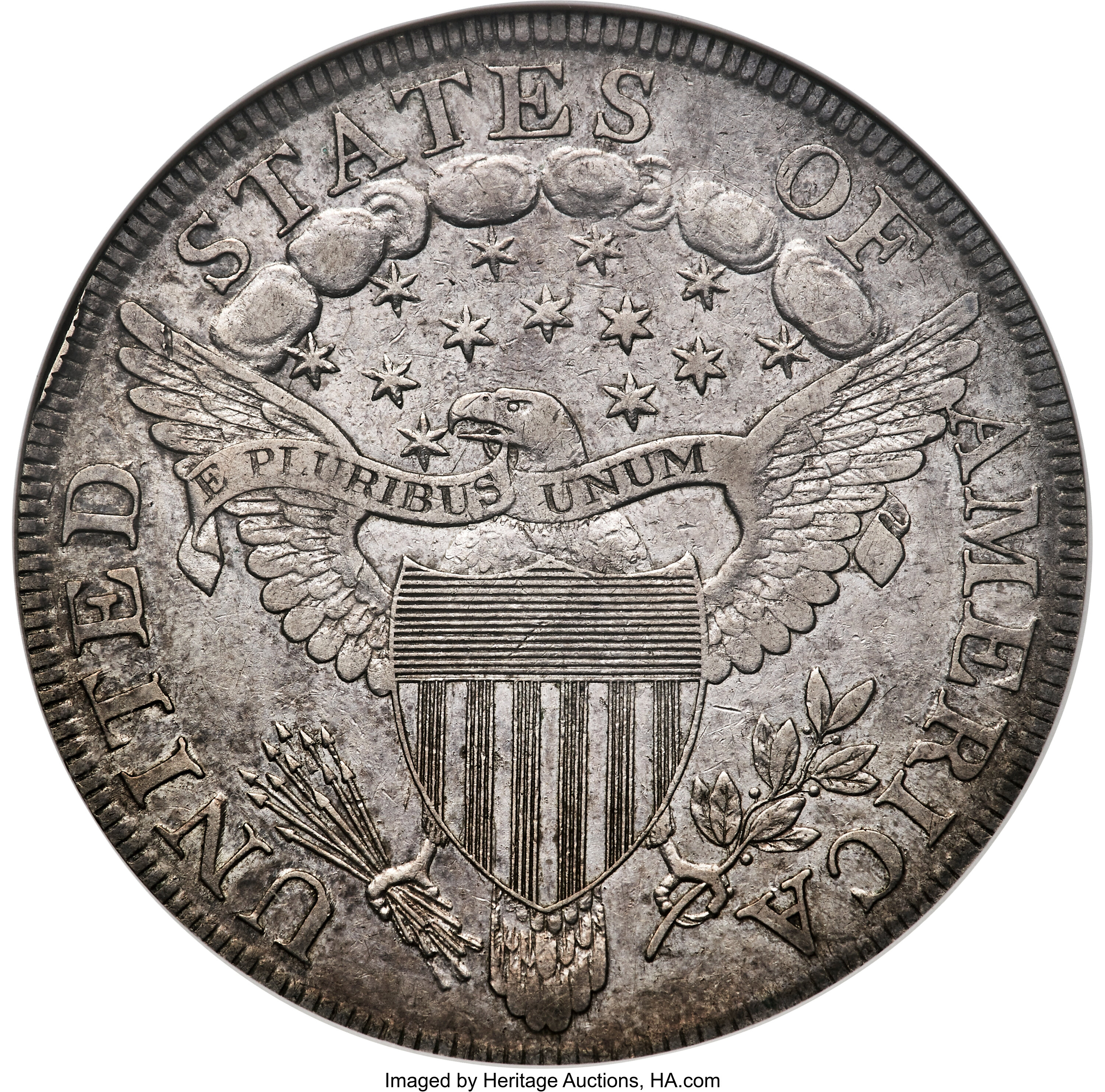 1802/1 $1  Wide Date, B-3, BB-234 XF40 thumbnail 3