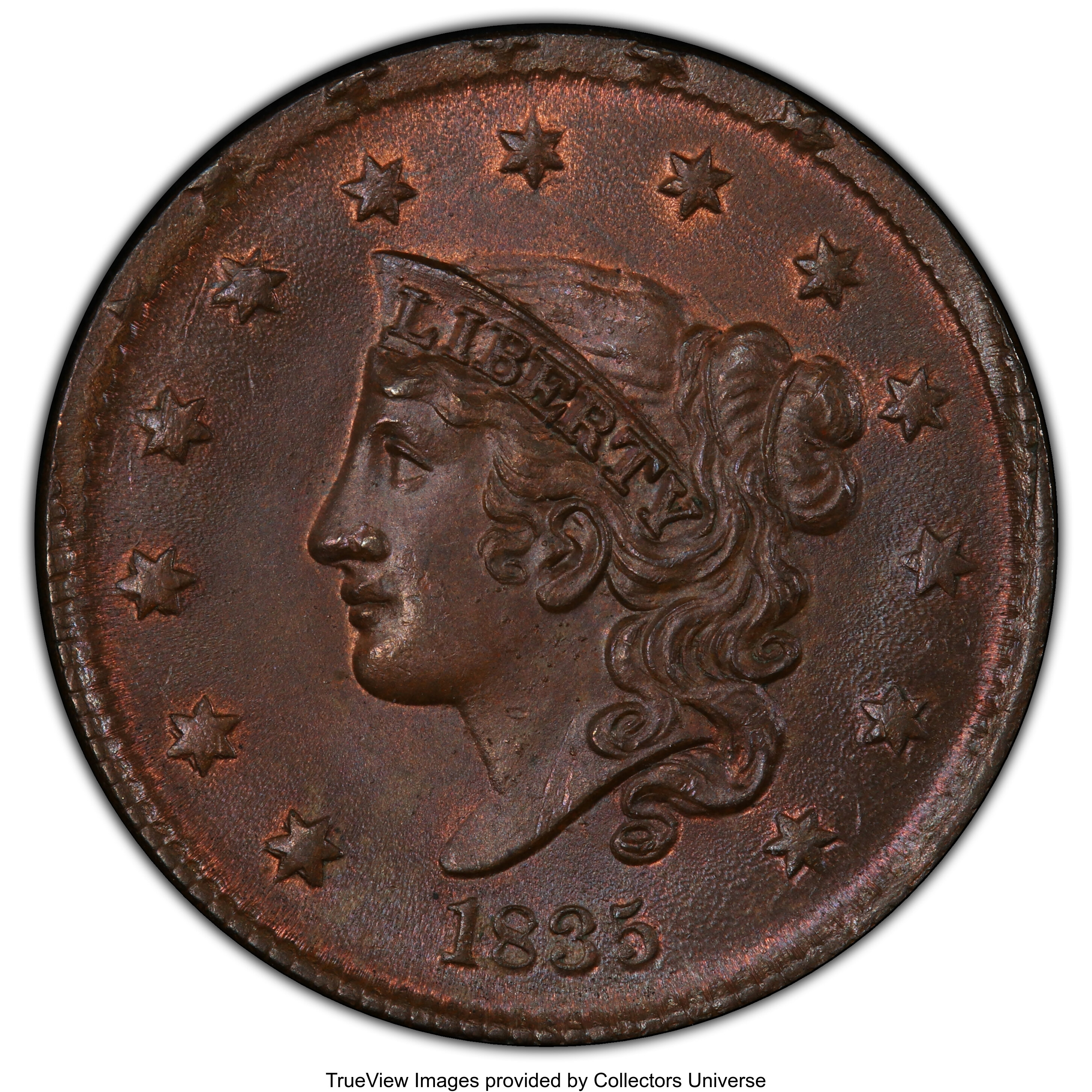 1835 1c Head of 1836, N-7 MS BN MS61 BN thumbnail 18
