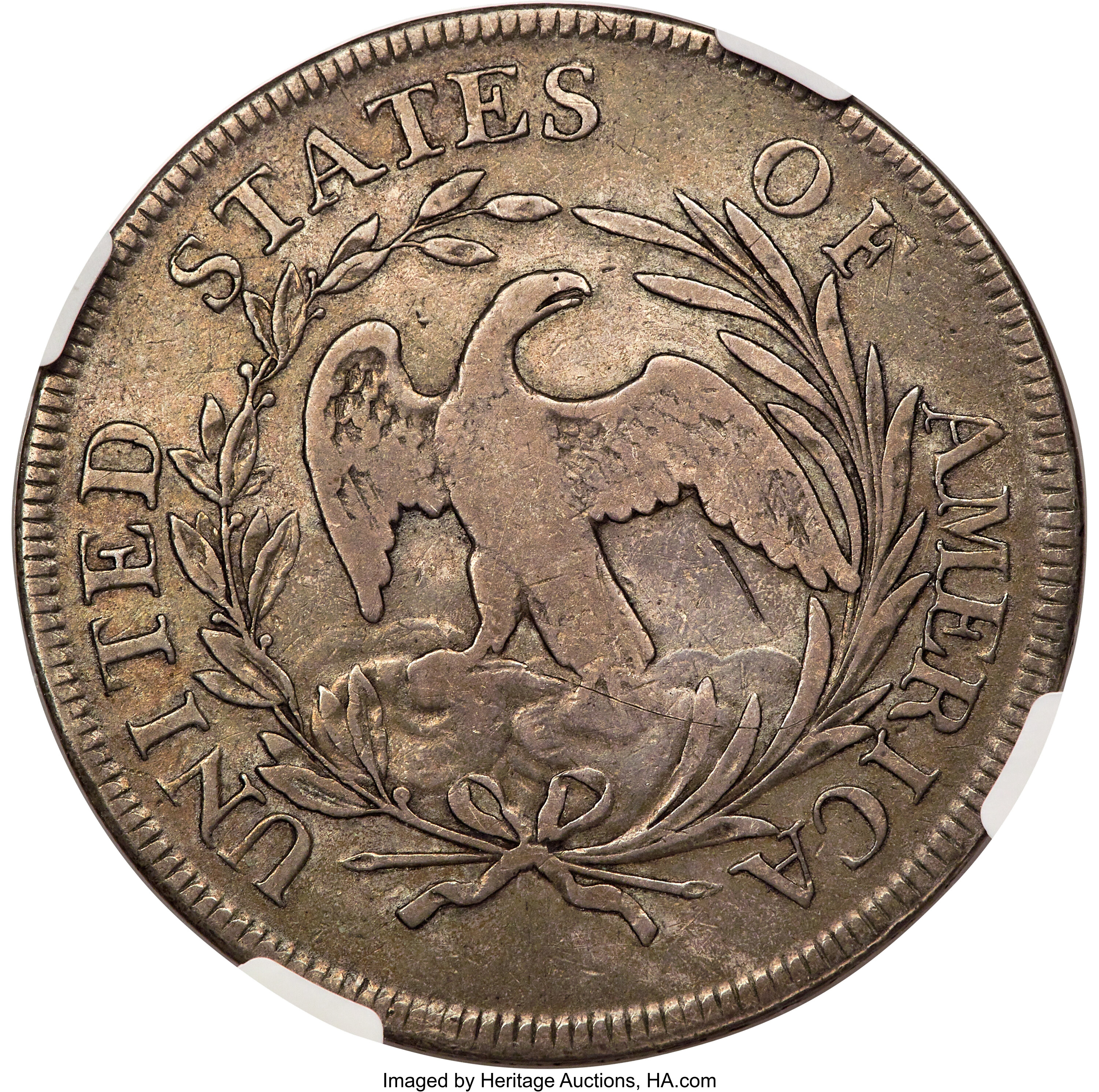 1796 $1  Small Date, Large Letters, B-4, BB-61 AG3 thumbnail 15