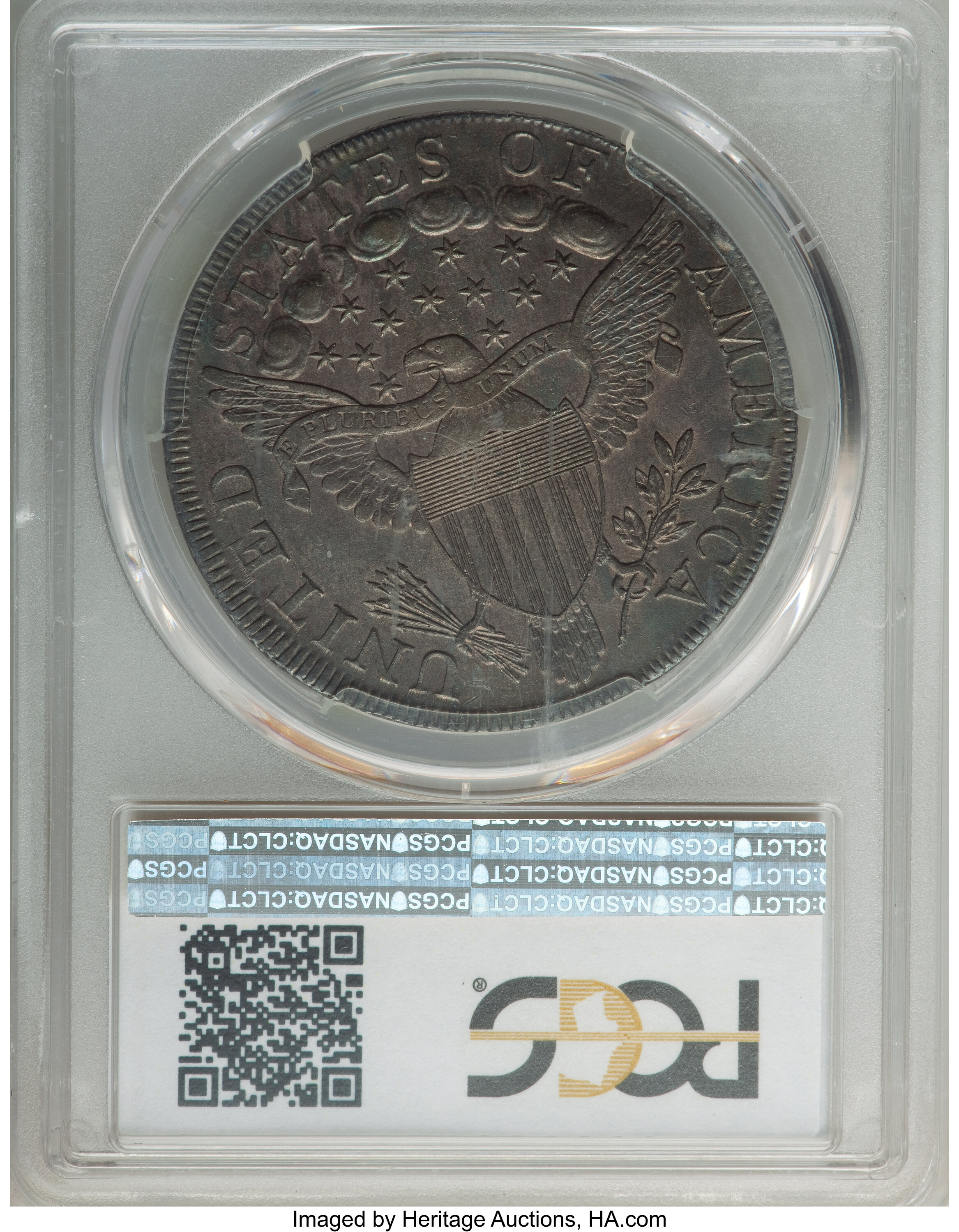 1798 $1  Large Eagle, Pointed 9, Wide Date, B-15, BB-112 MS63 thumbnail 25