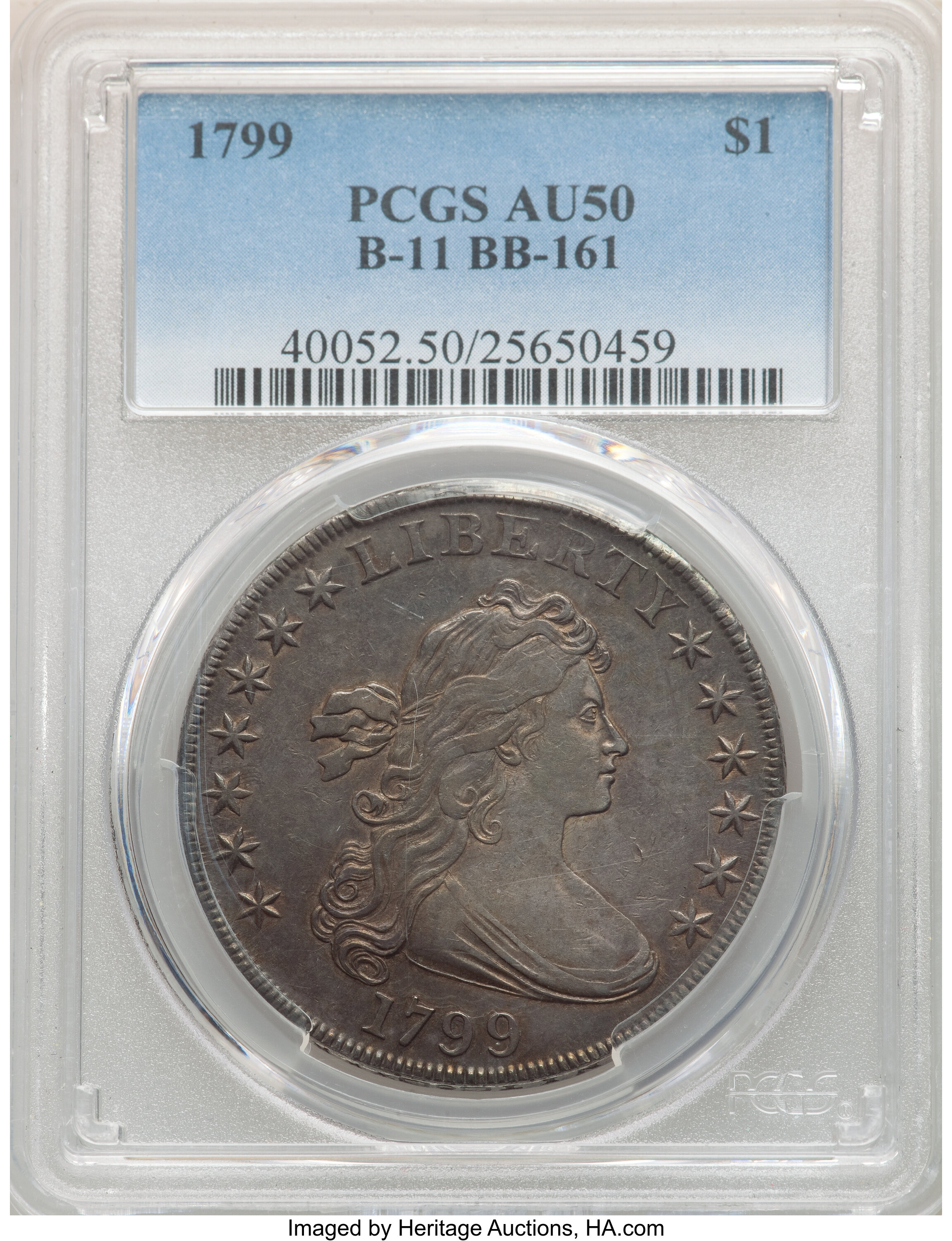 1799 $1  7x6 Stars, B-11, BB-161 MS61 thumbnail 21