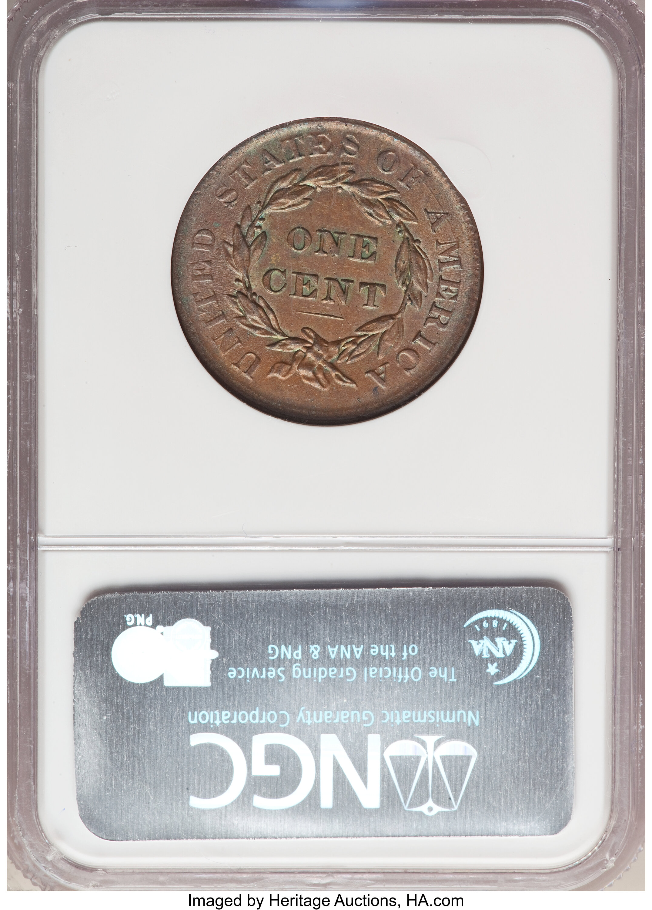 1837 1c Medium Letters, N-4 MS BN VF35 BN CAC thumbnail 10
