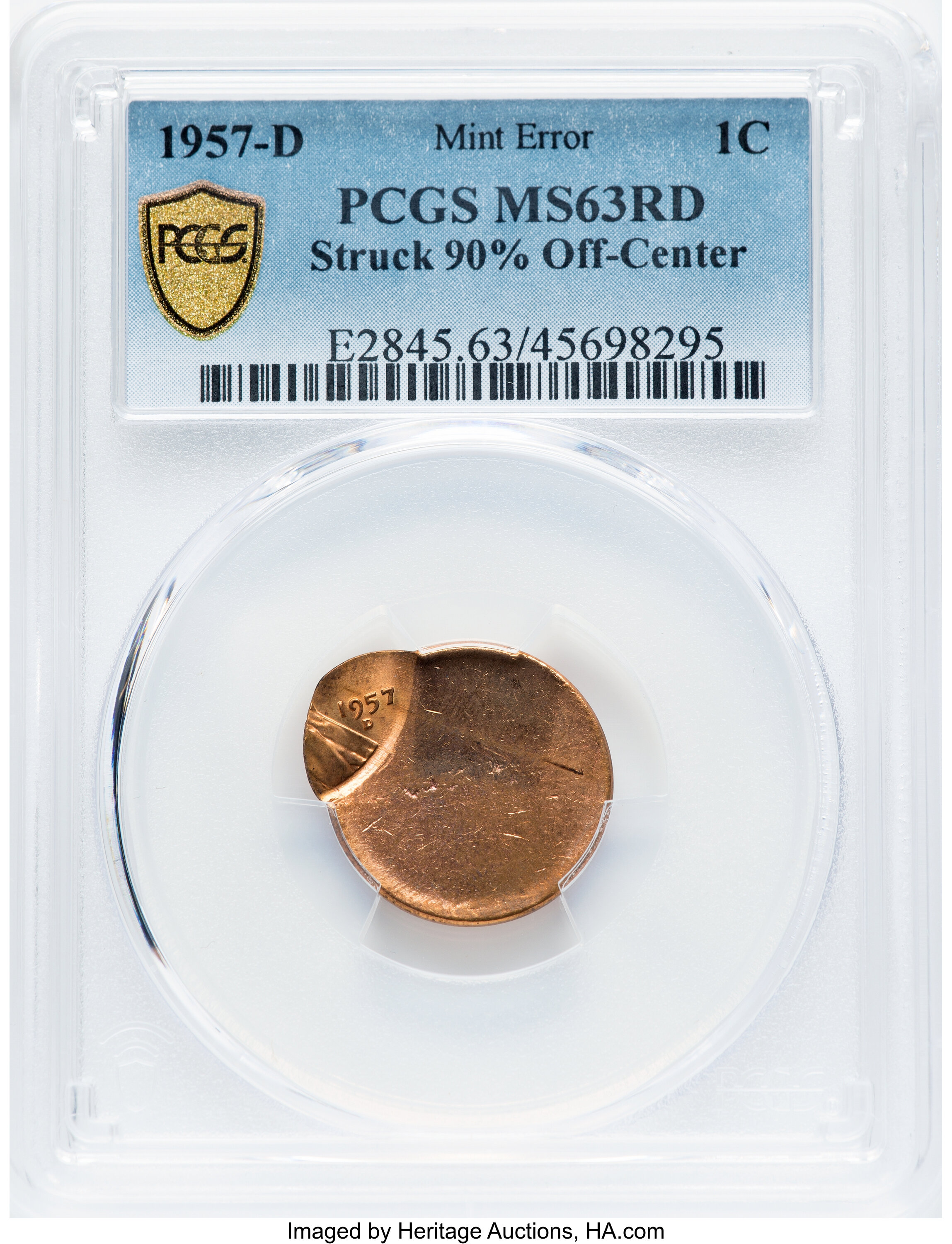 1957-D 1c MS RD MS63 RD thumbnail 10