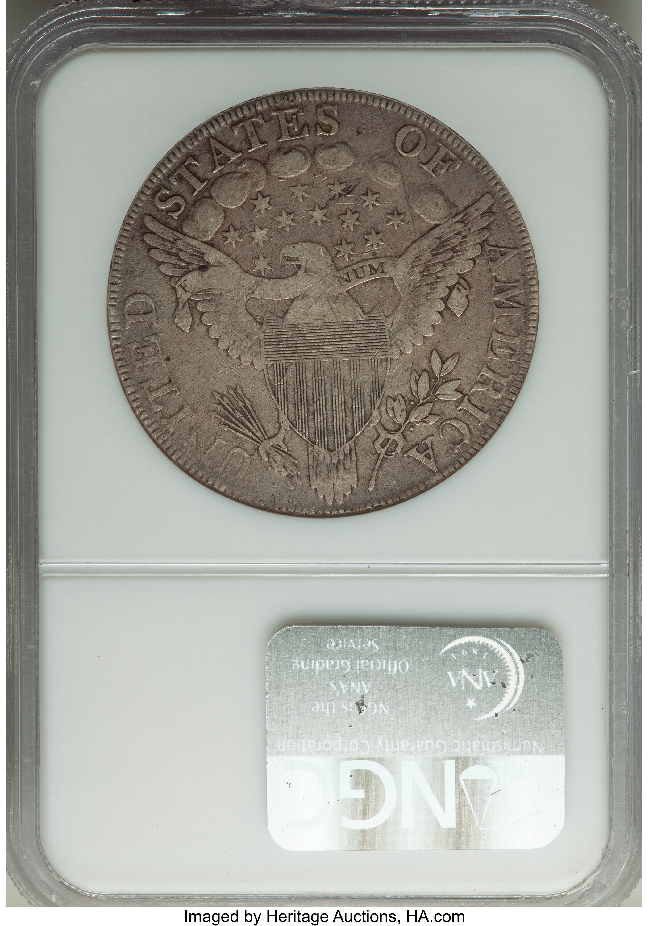 1798 $1  Large Eagle, Pointed 9, 10 Arrows, B-13, BB-108 AG3 CAC thumbnail 17