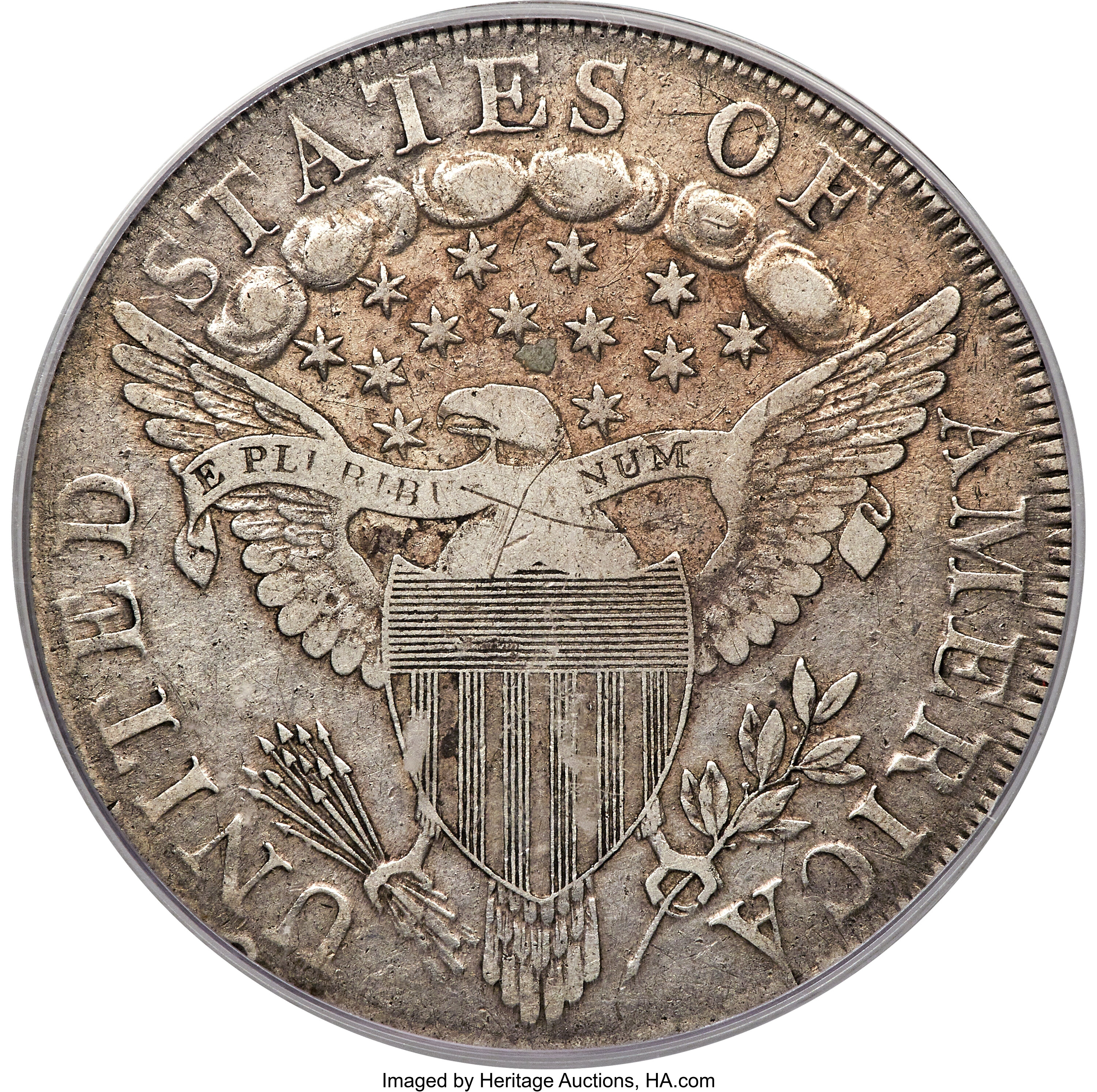 1798 $1  Large Eagle, Pointed 9, Close Date, B-27, BB-113 AG3 thumbnail 17