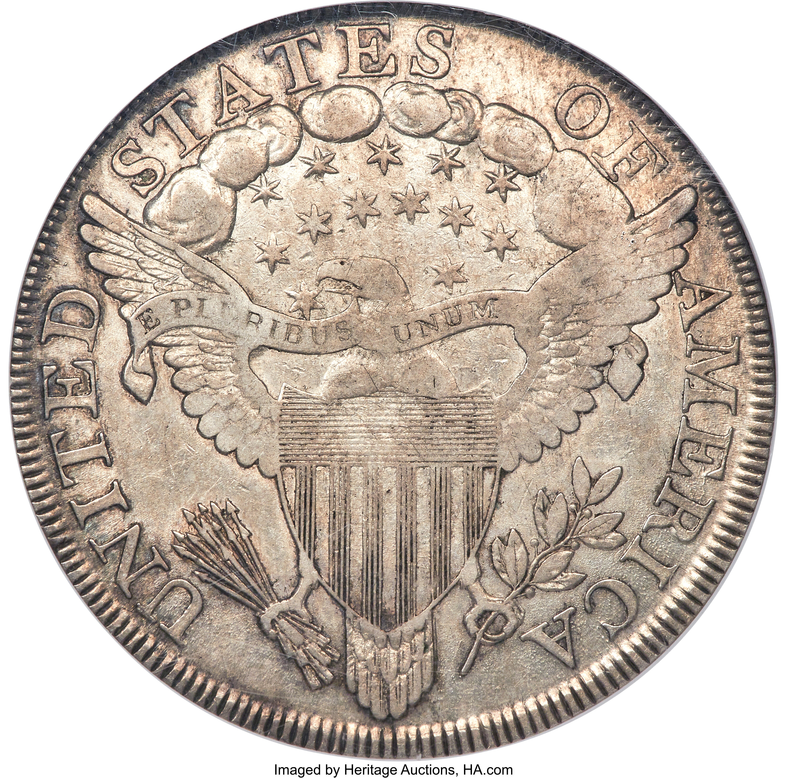 1799 $1  Irregular Date, 15 Stars, B-4, BB-153 VF35 CAC thumbnail 7